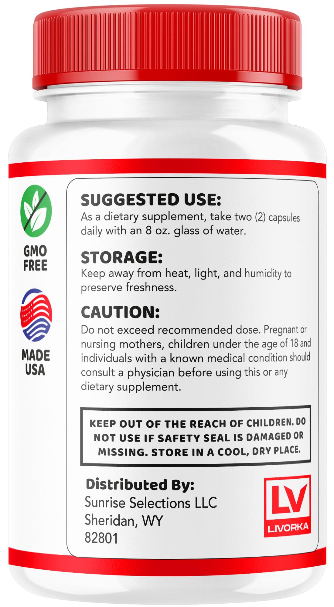 LIVORKA Sugar Delete Capsules, 300 Capsules