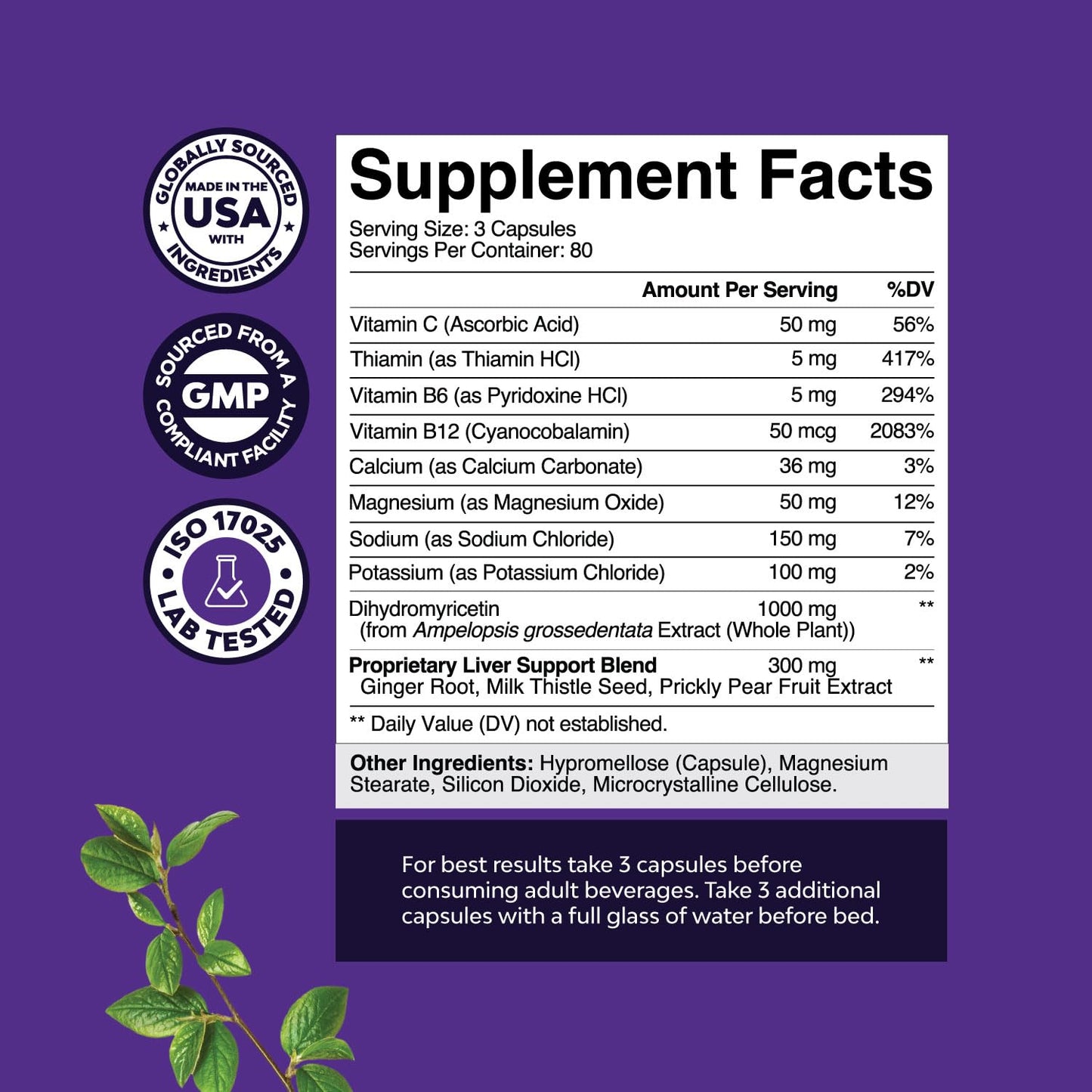 Natures Craft Nighttime Liver Detox & Hydration, 240 Capsules