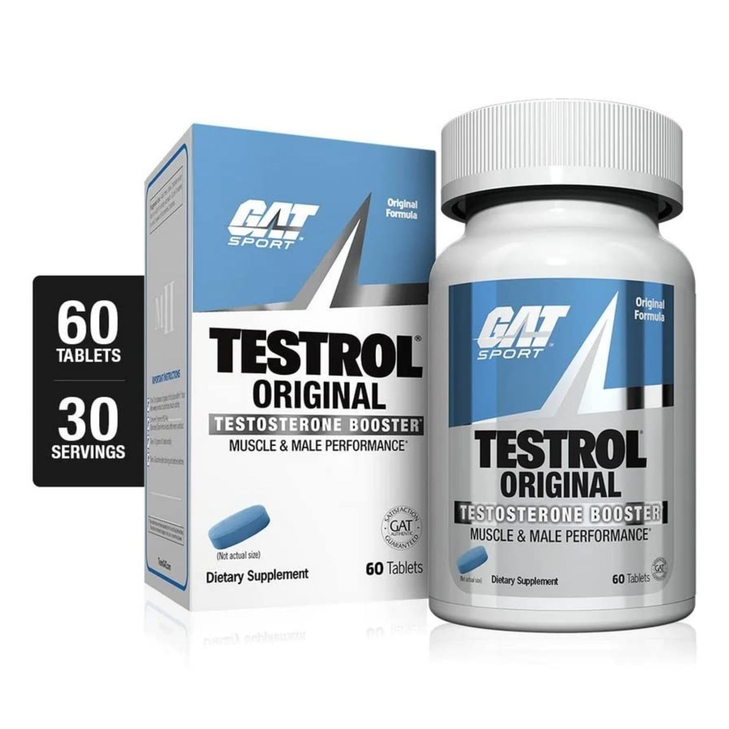 GAT SPORT Testrol Original Test Booster Tablets, 60 Count
