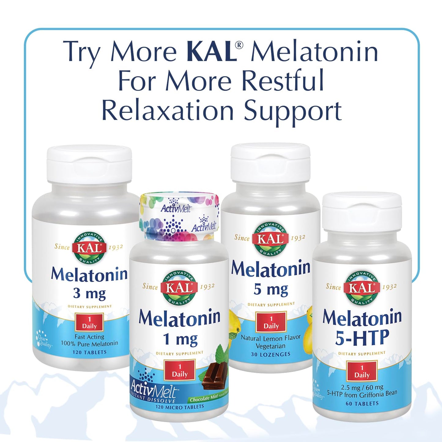 KAL Melatonin 5mg Sleep Aid Tablet, 90 Count