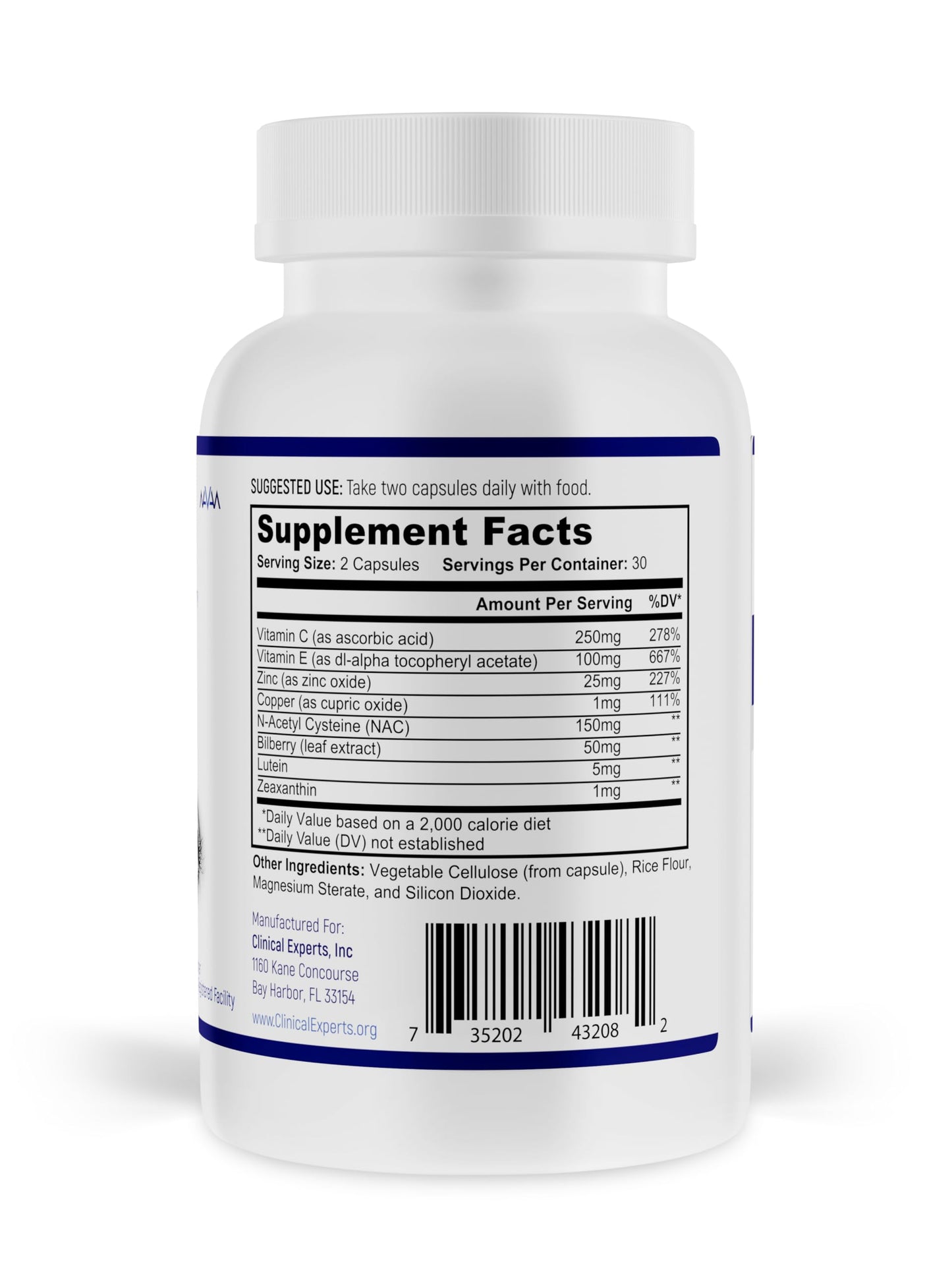 Navan EyeRx Antioxidant AREDS 2 Eye Vitamins & Minerals Capsule 60 Count