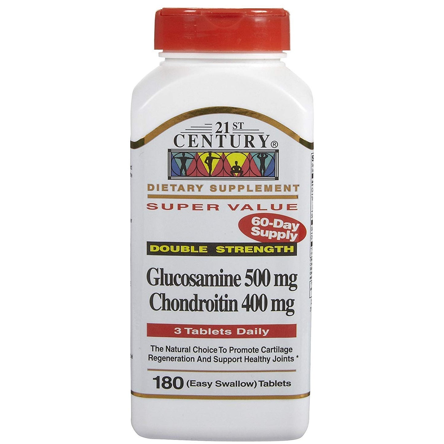 21st Century Glucosamine 500mg & Chondroitin 400mg Capsules 260 Count