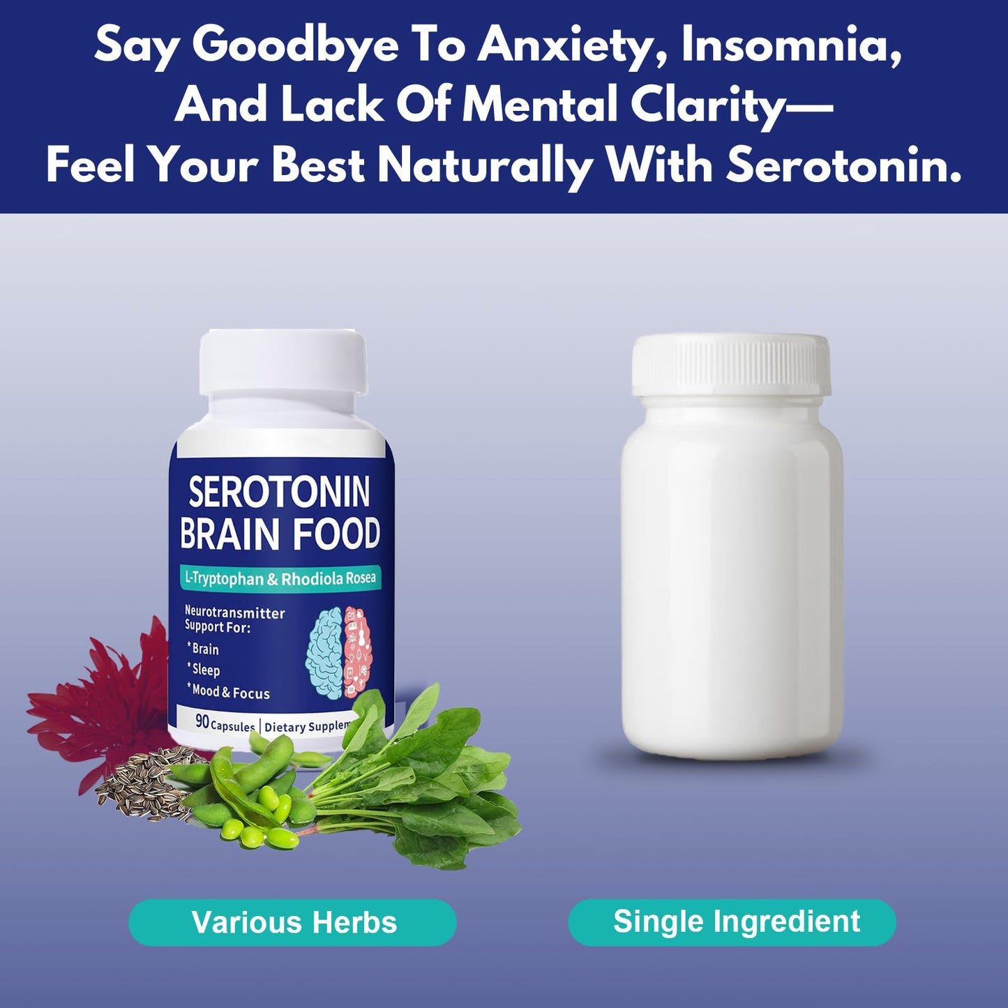 Smelling Salts Serotonin Supplement 90 Capsules