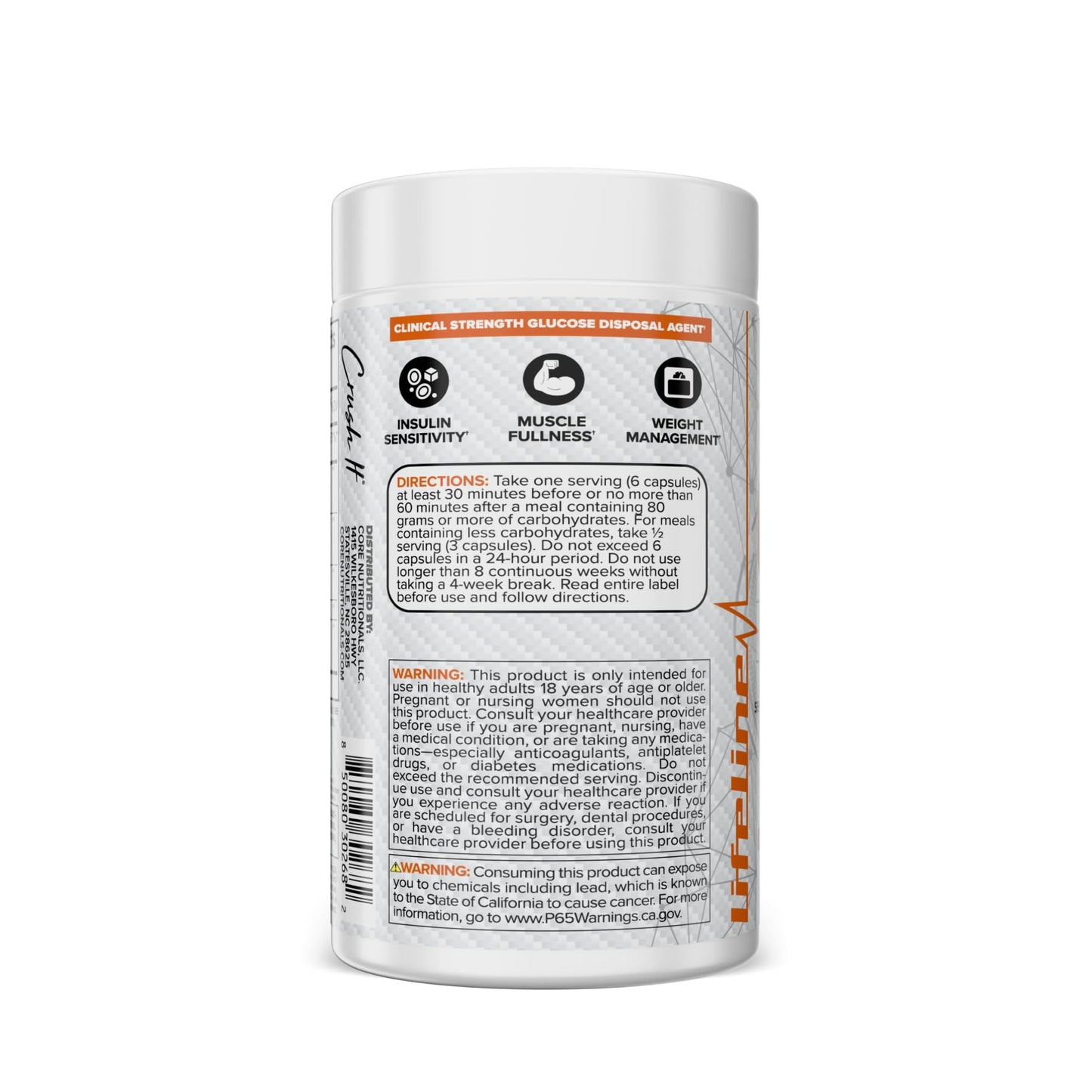 Core Nutritionals GDA Berberine, Cinnamon, Chromium & Gymnema 180 Capsules