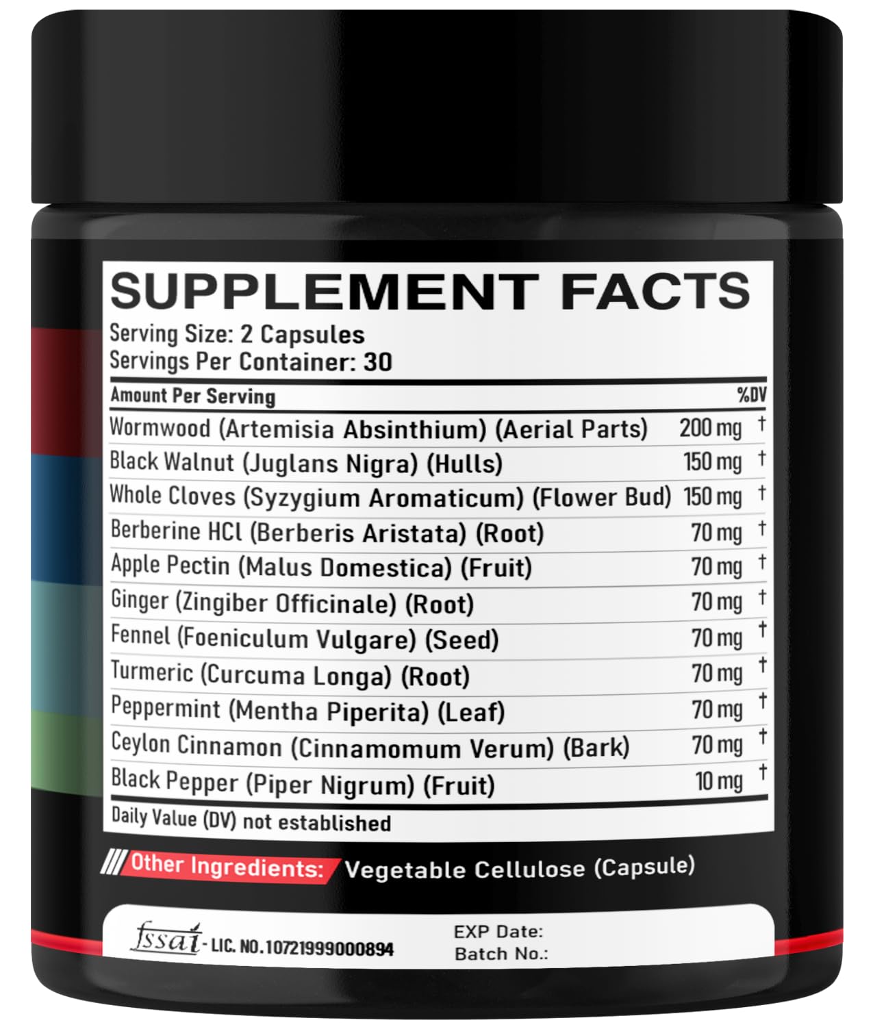 DEDICAD Wormwood Capsules Supplement 60 Capsules