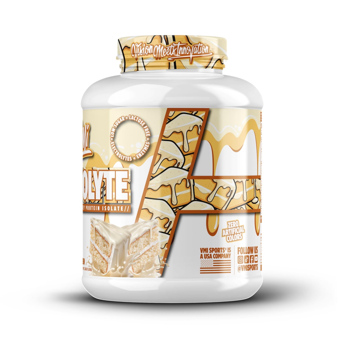 VMI Sports ProtoLyte Whey Isolate Protein Powder, Vanilla Cake Batter, 25.6