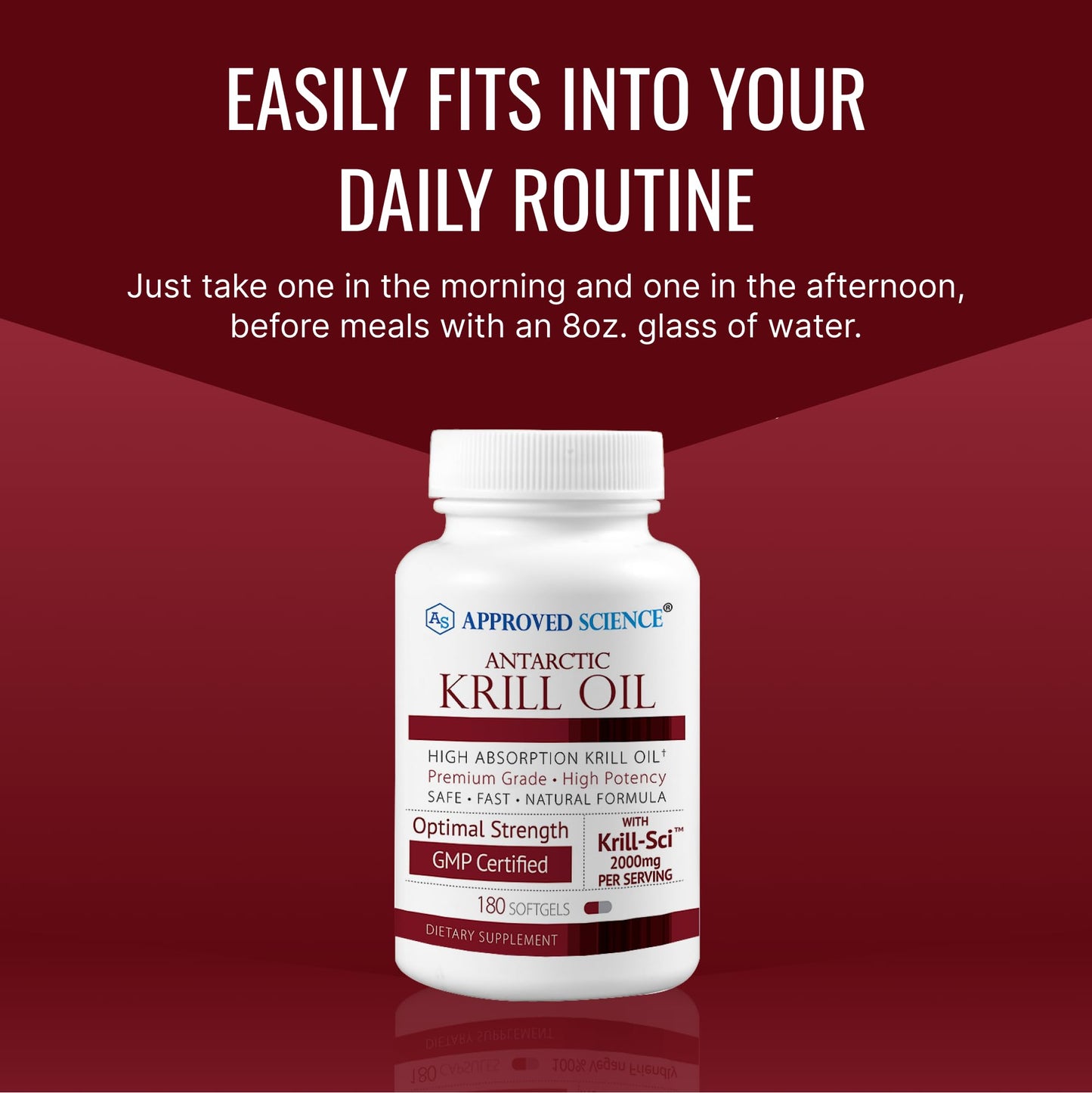 Approved Science Krill Oil Softgels 180