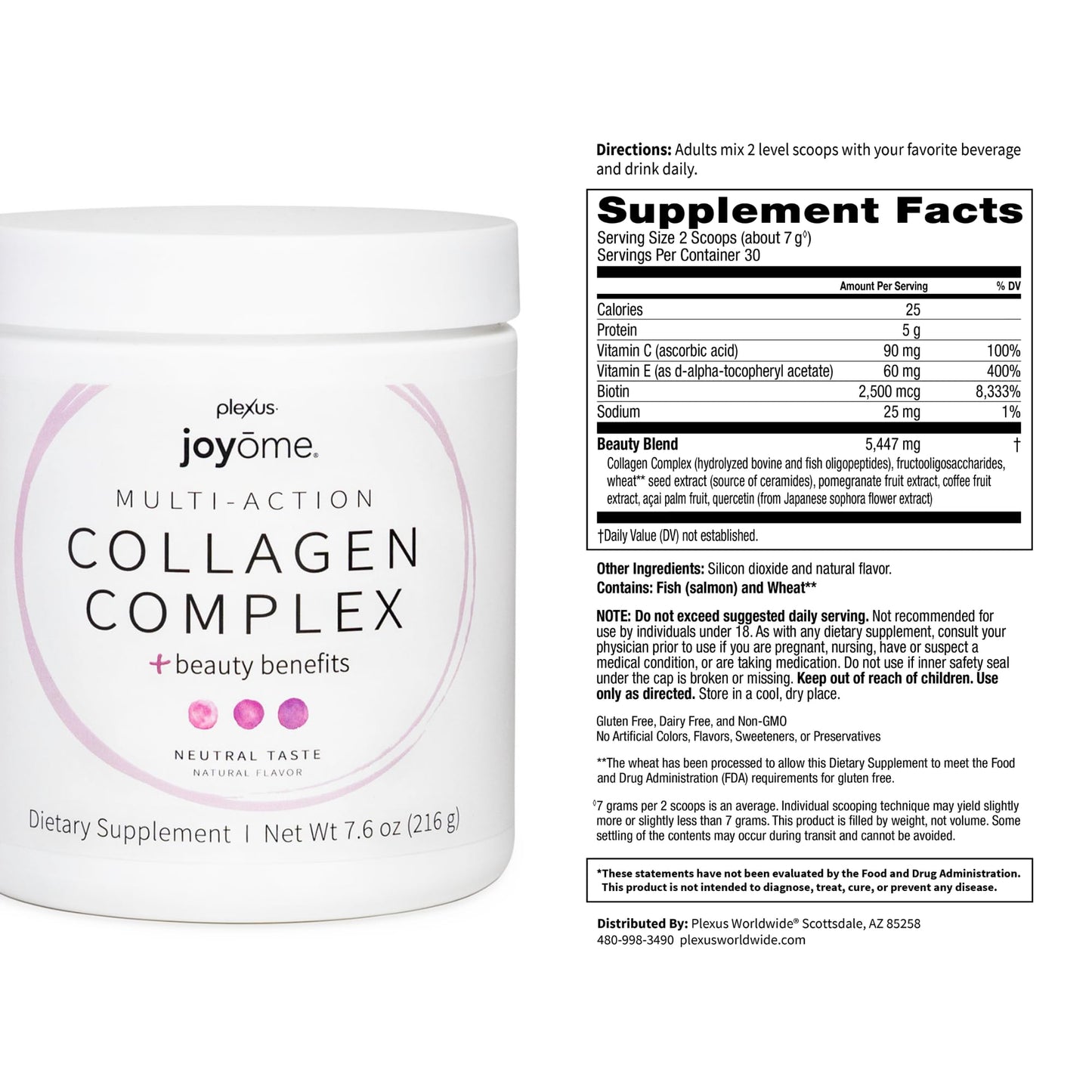 Plexus Joyōme® Multi-Action Collagen Complex Powder 7.6 Ounce
