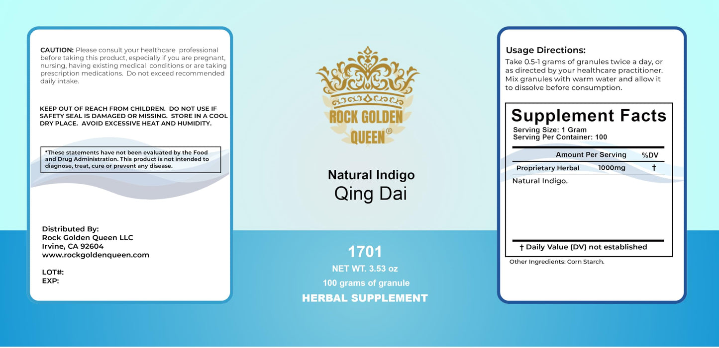 Rock Golden Queen Qing Dai Indigo Naturalis Powder 3.53 Ounce