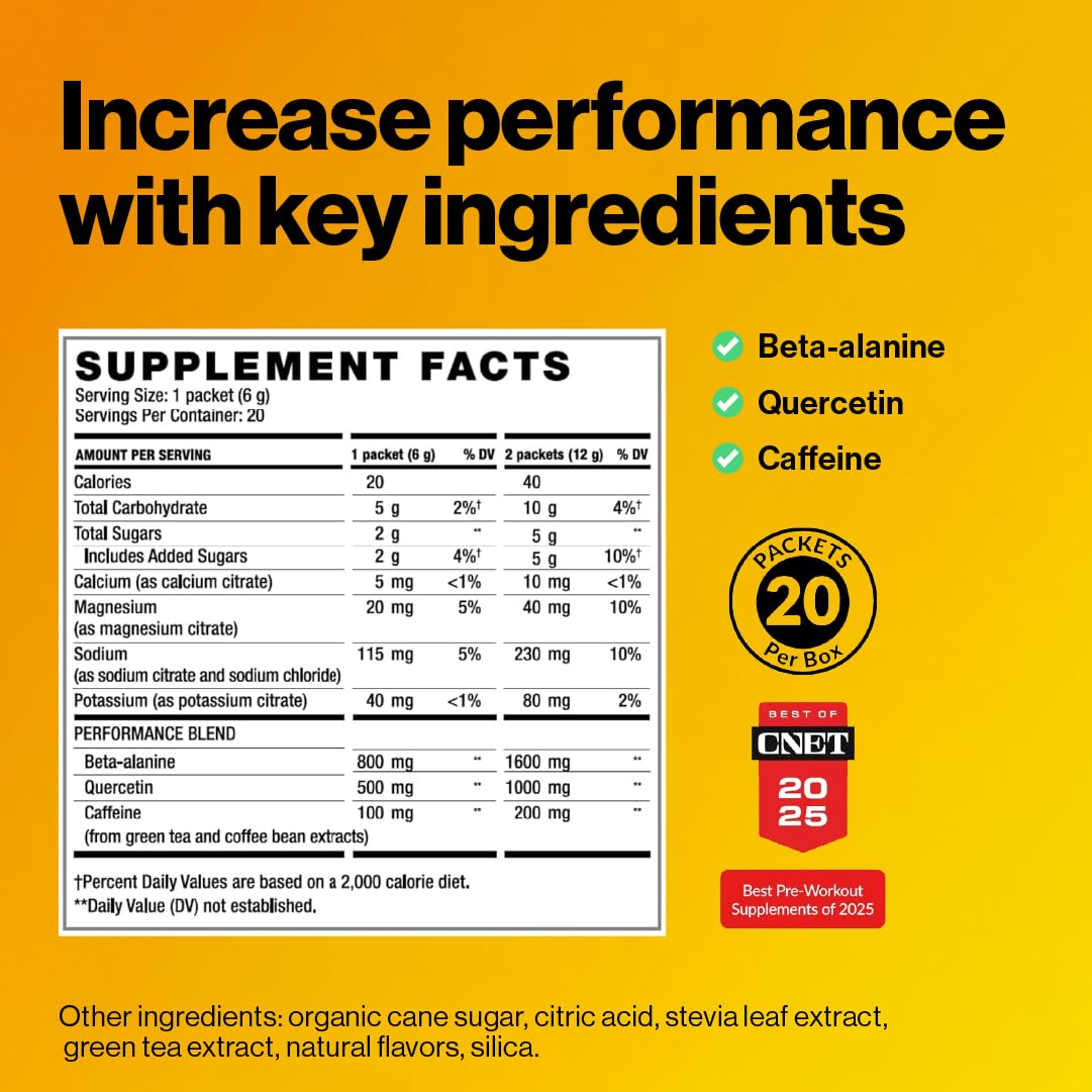 BODi Energize Pre Workout Powder, 20 Servings