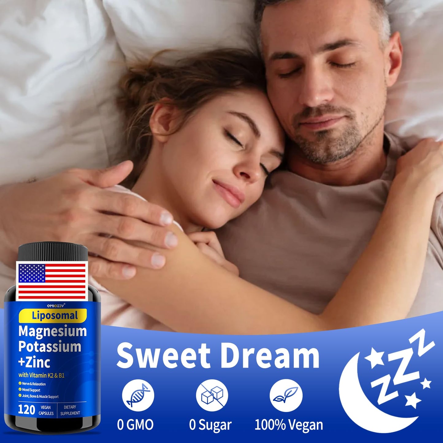 Qmiozzy Potassium Magnesium Supplement Capsule 119 Count
