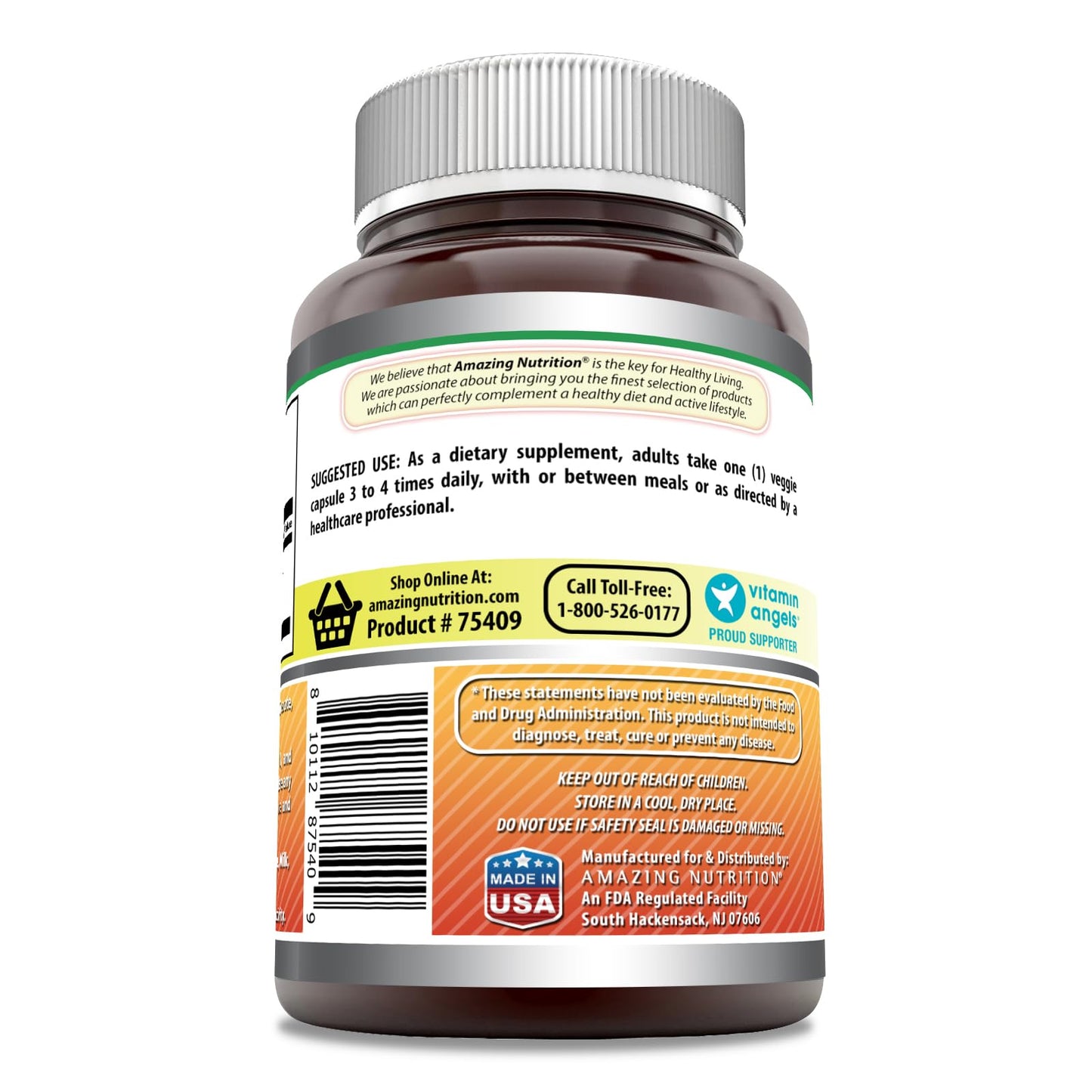 Amazing Nutrition Bromelain 500mg 2400 GDU Veggie Capsules, 240 Count