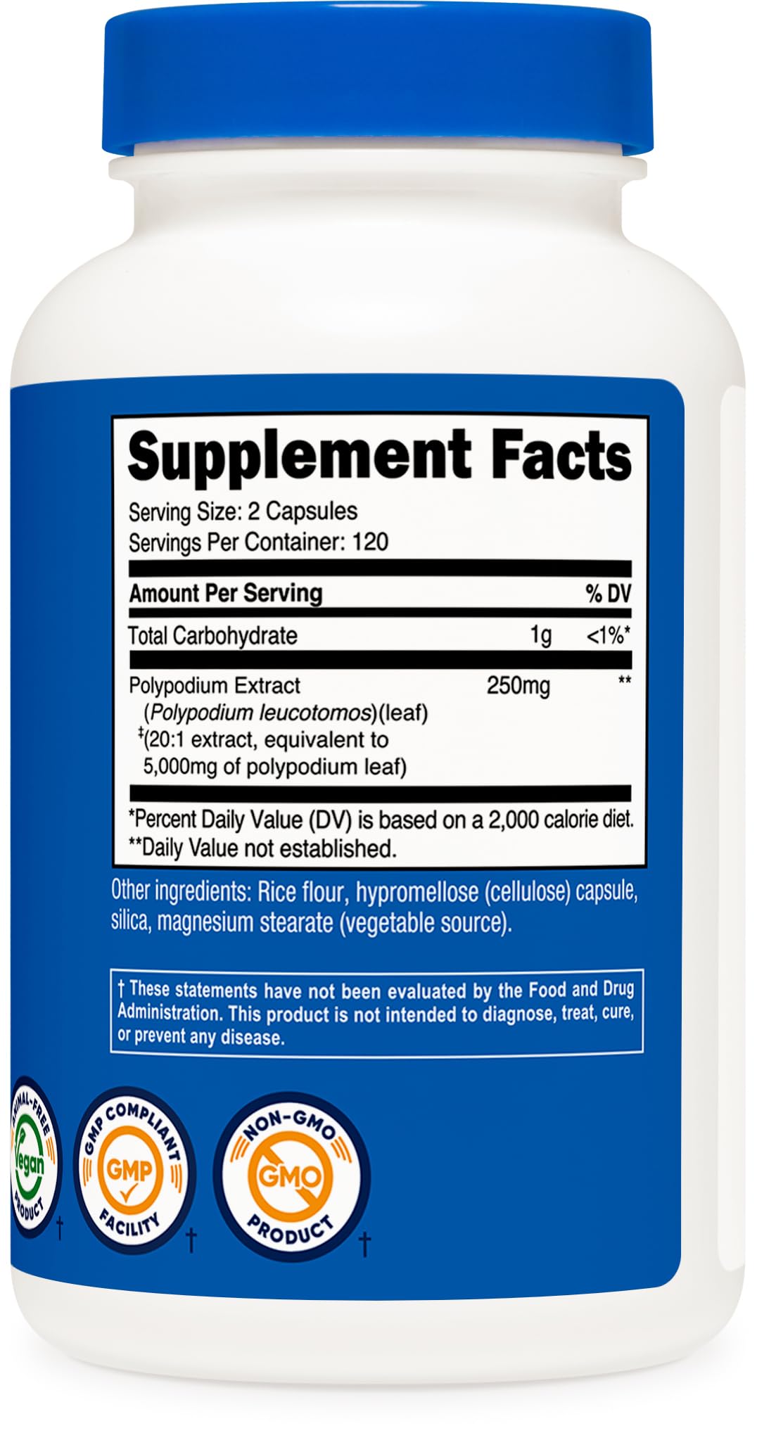 Nutricost Polypodium Leucotomos Extract Capsules 240