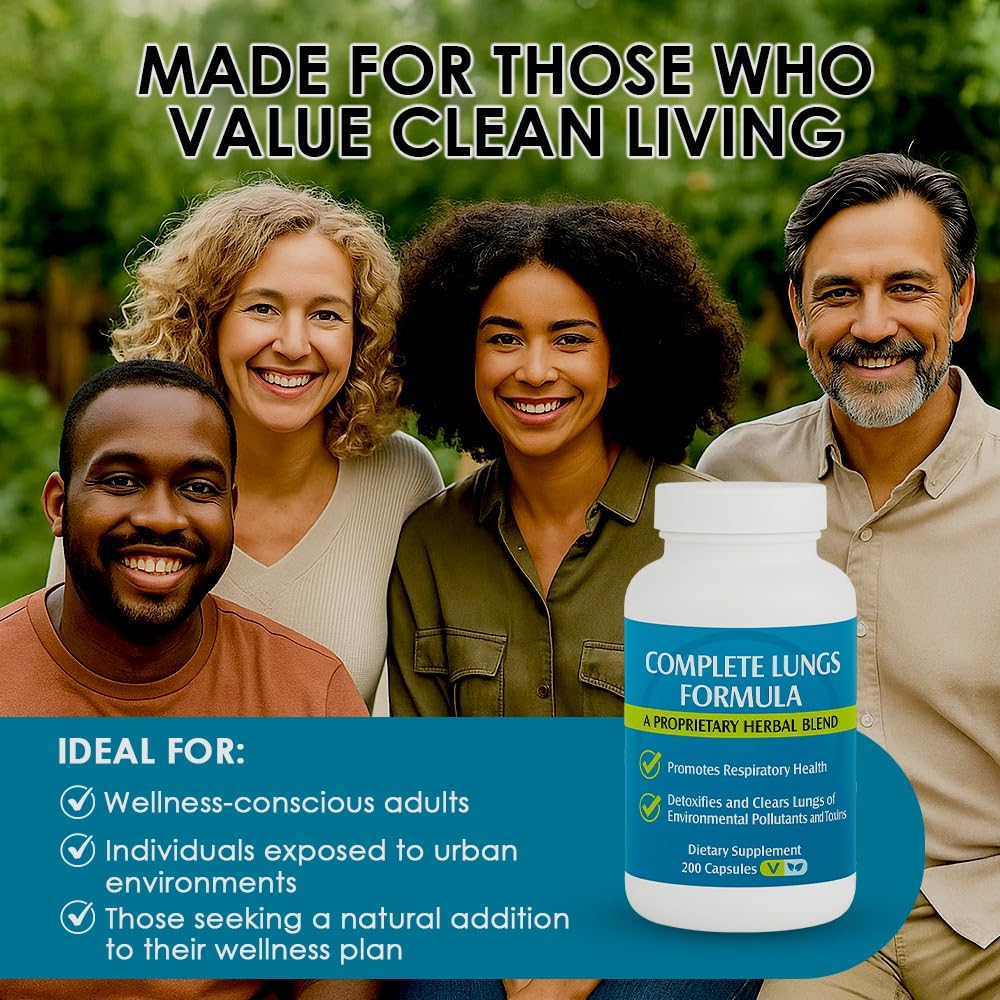 NCB NCB TECHNOLOGY Complete Lungs Formula Capsules, 200 Capsules