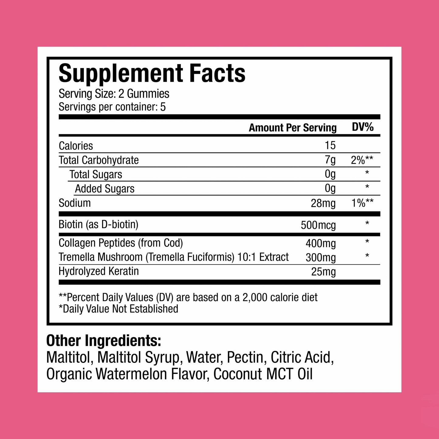 Plant People WonderBeauty Hair Gummies 10 Count