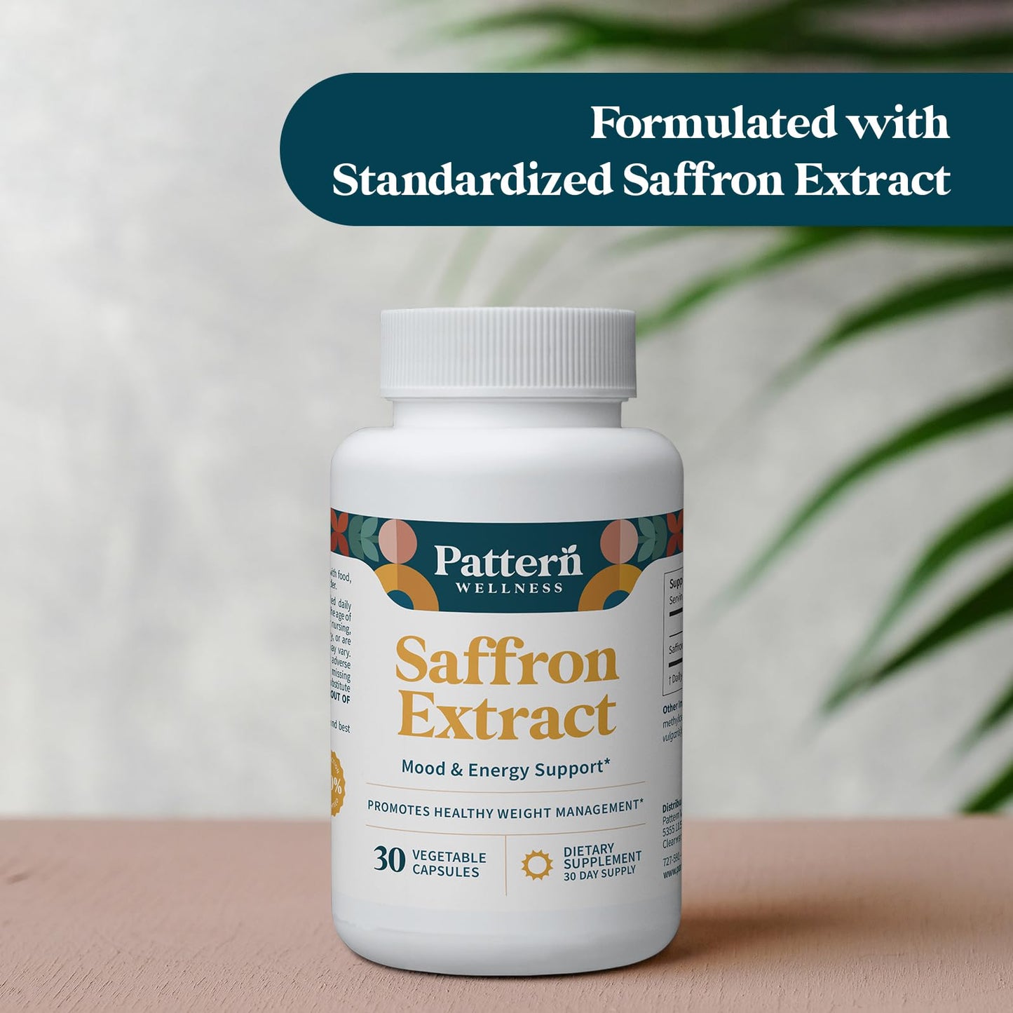 Pattern Wellness Saffron Extract Capsule 30 Count