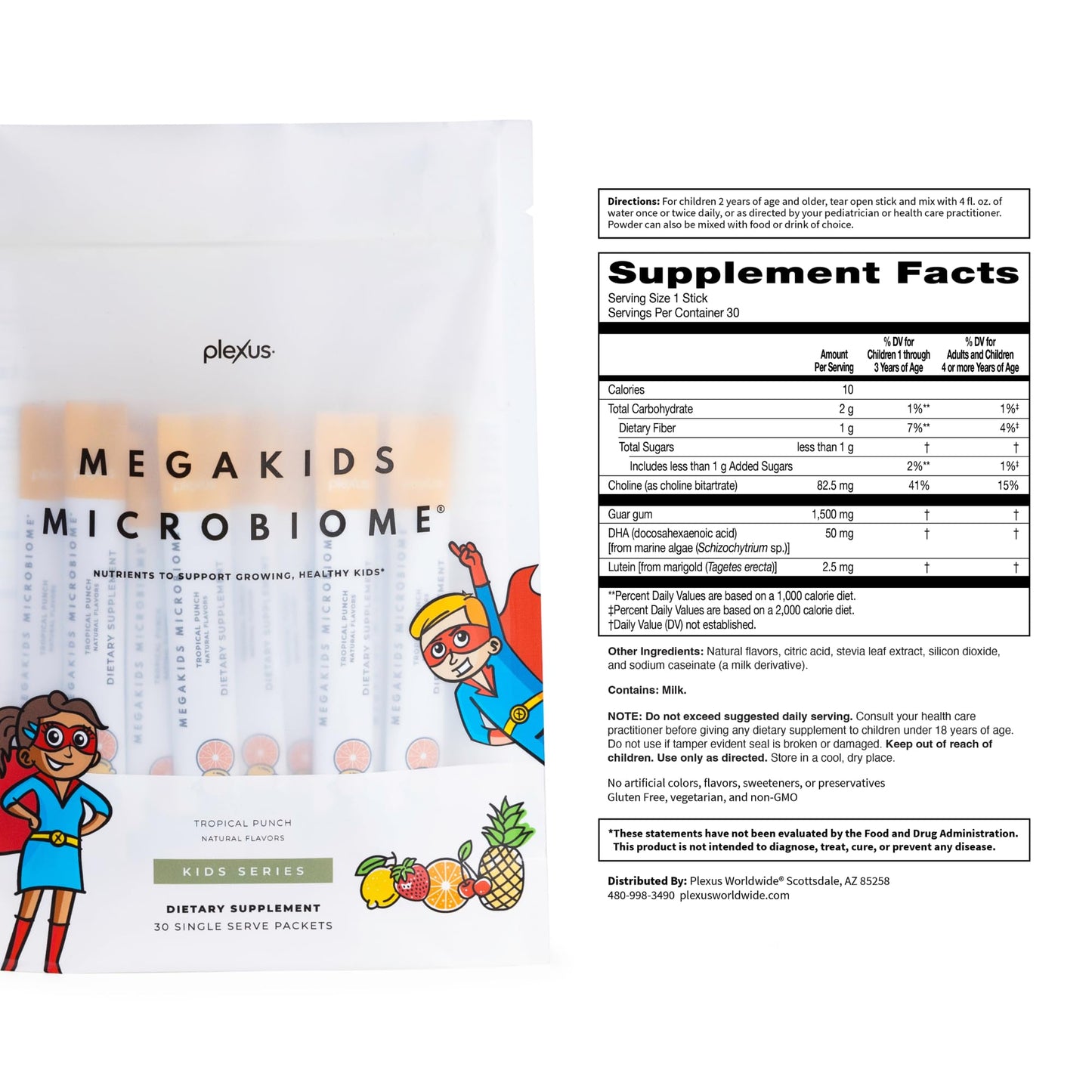 Plexus MegaKids Microbiome Powder 30 Count