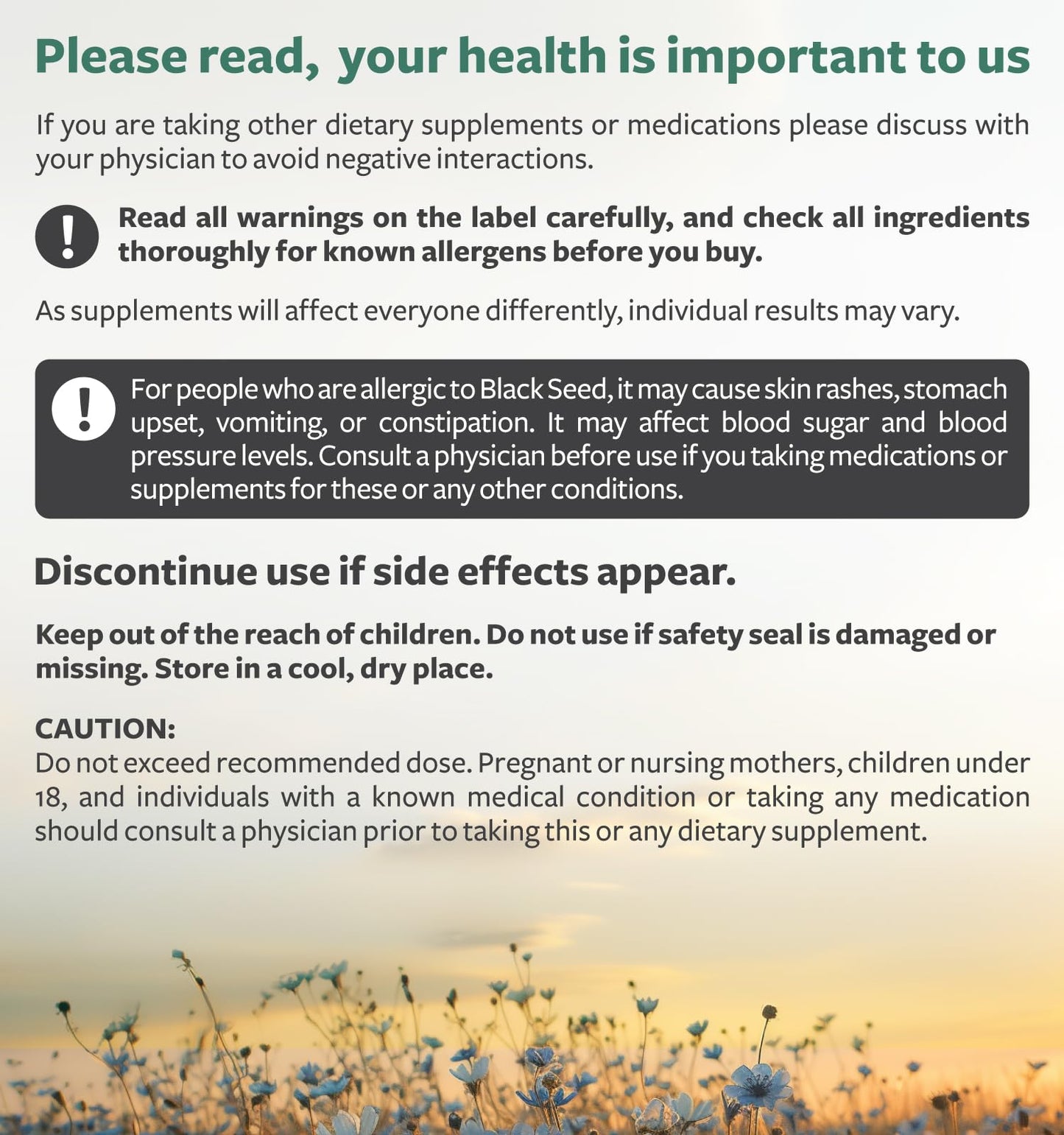 Healths Harmony Cold-Pressed Black Seed Oil Capsules, 60 Count