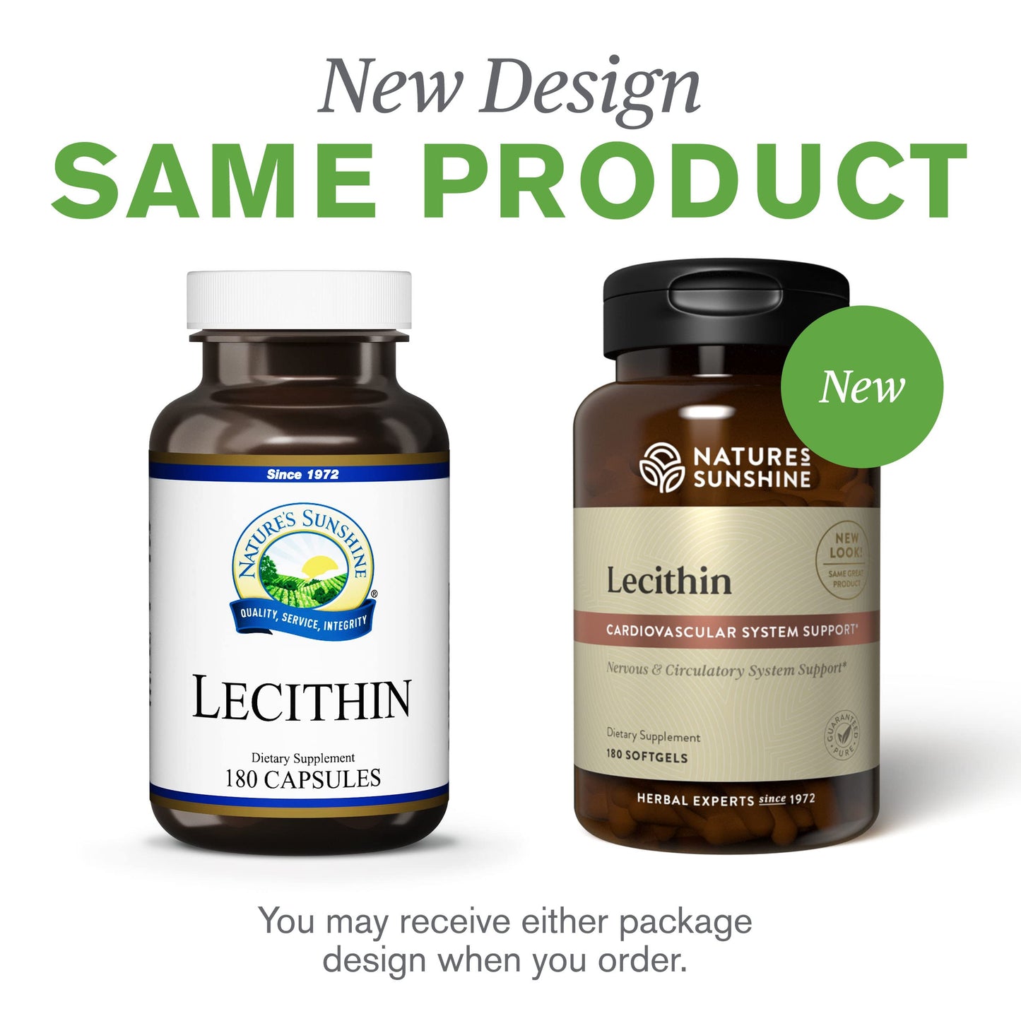 Nature's Sunshine Lecithin Softgels 180 Count