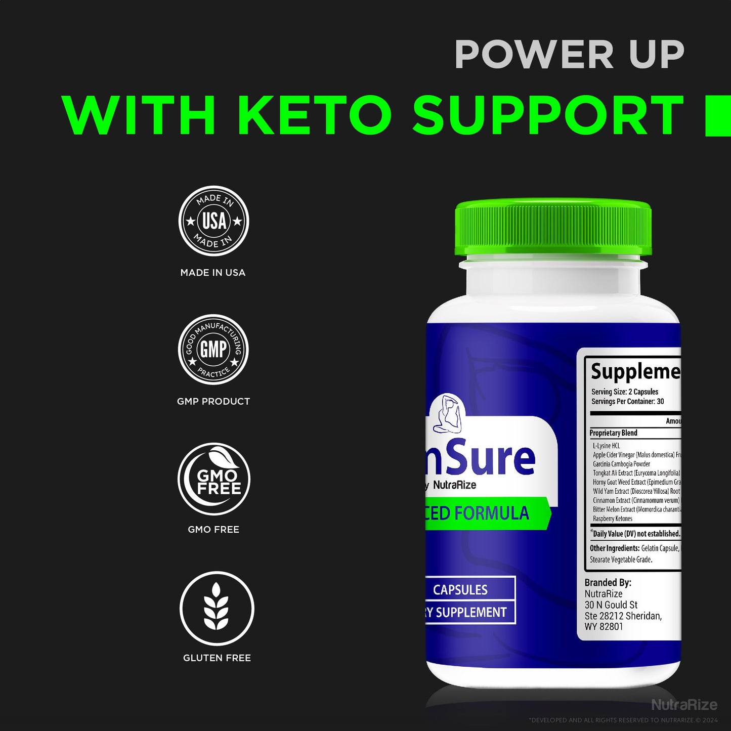 NutraRize Slim Sure Weight Loss Pills Capsule 60 Count