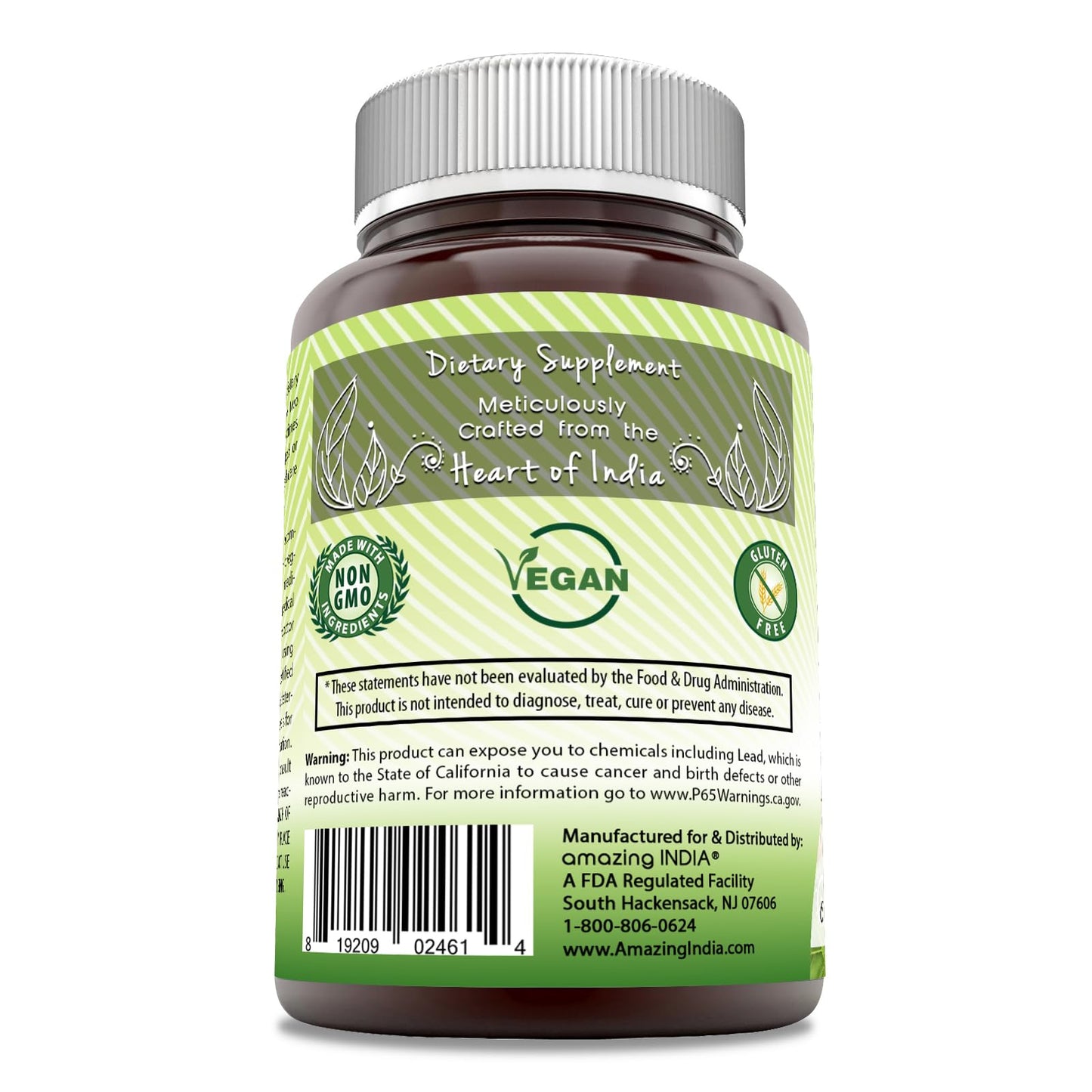 Amazing India Fenugreek Seed Extract 610 mg Veggie Capsules, 180 Capsules