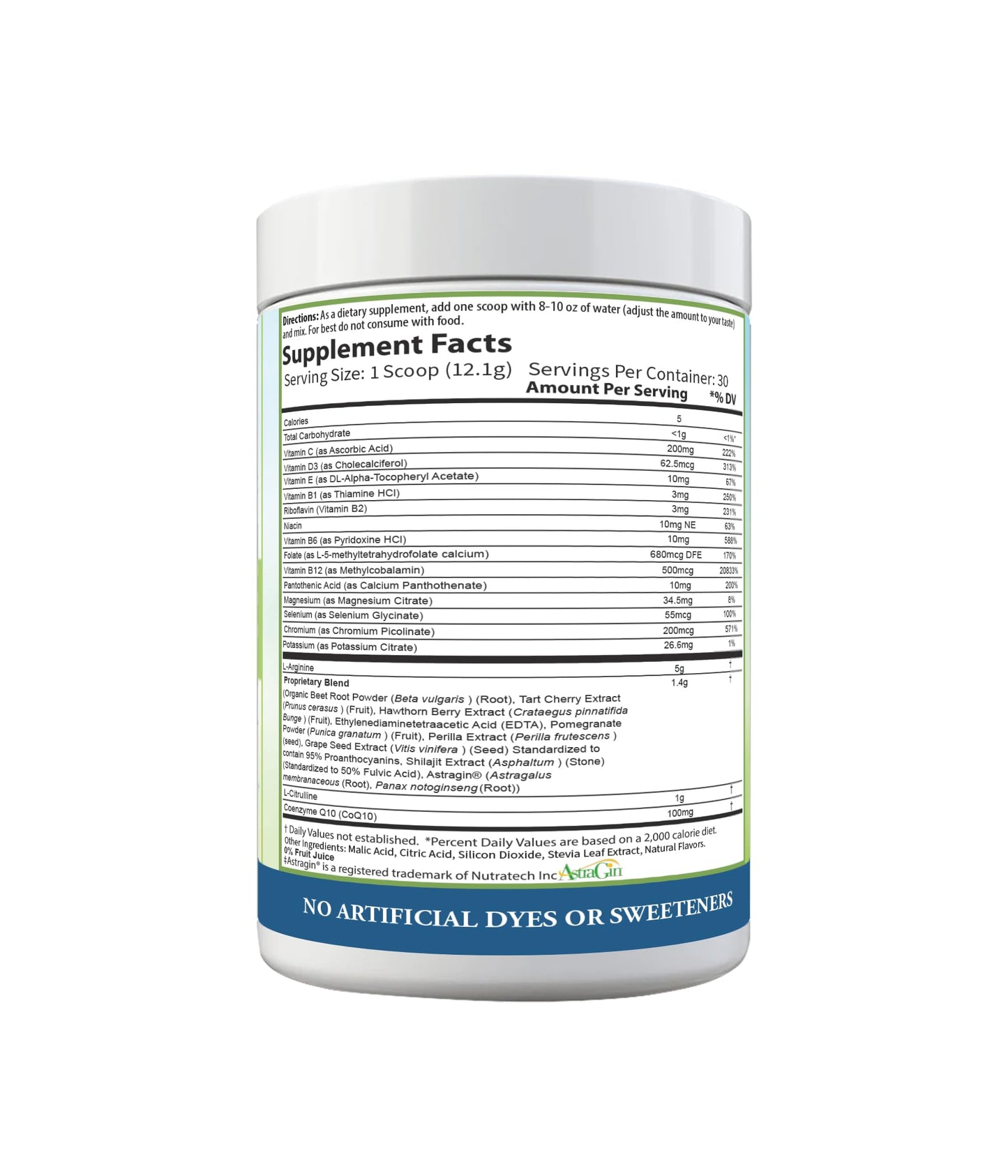 PURE Cardio+ Nitric Oxide Heart & Circulation Support Powder 13.02 Ounce