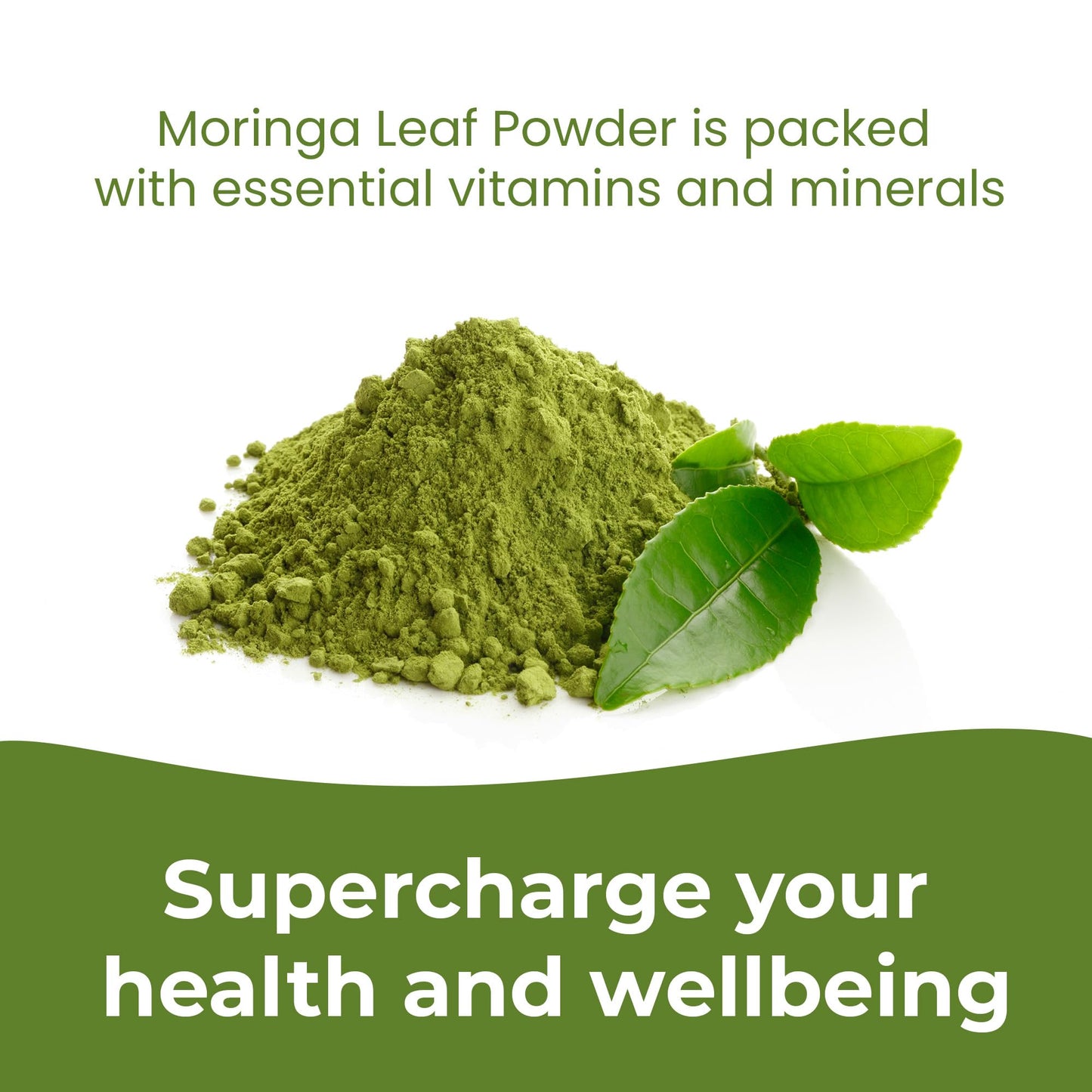 INFINITE AGE 1000mg Organic Moringa Leaf Powder Capsules, 60 Count