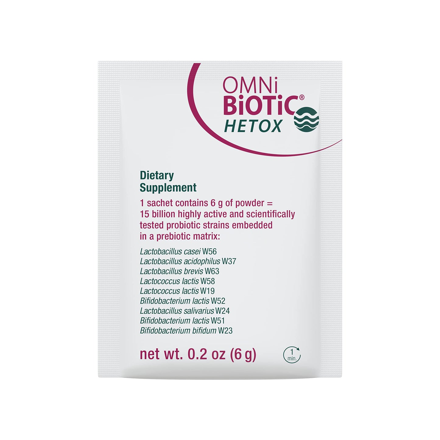 OMNi BiOTiC HETOX Probiotic Liver Detox - Bifidobacterium & Lactobacillus Probiotic Supplement - Hypoallergenic Gut-Liver Support - Non-GMO Detox Cleanse for Men and Women Powder 6.3