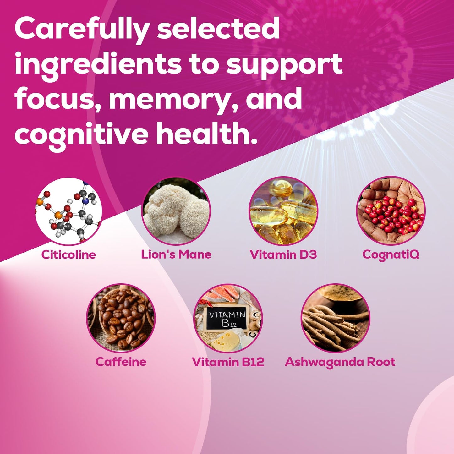 Just Thrive Focus & Memory Gummies, Gummy, 60 Count