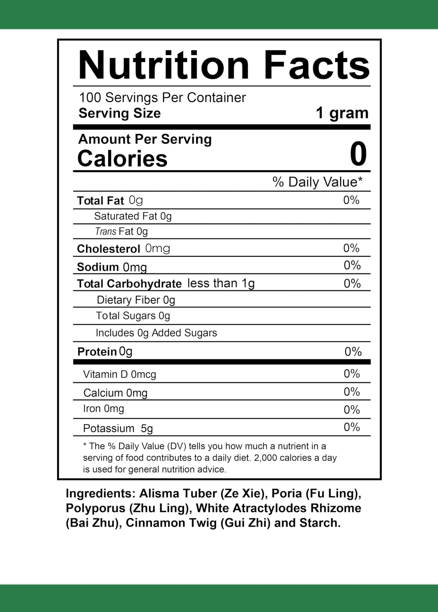 Health Herbal Wu Ling San / Poria Five Decoction Powder 3.53 oz