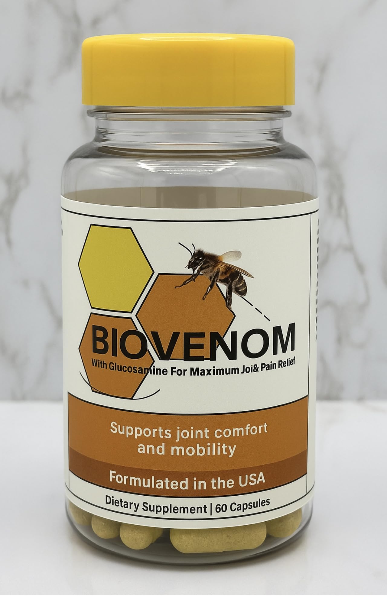Generic Bee Venom Bio Venom – Apitoxin Natural Extract Supplement Capsule 1 Count