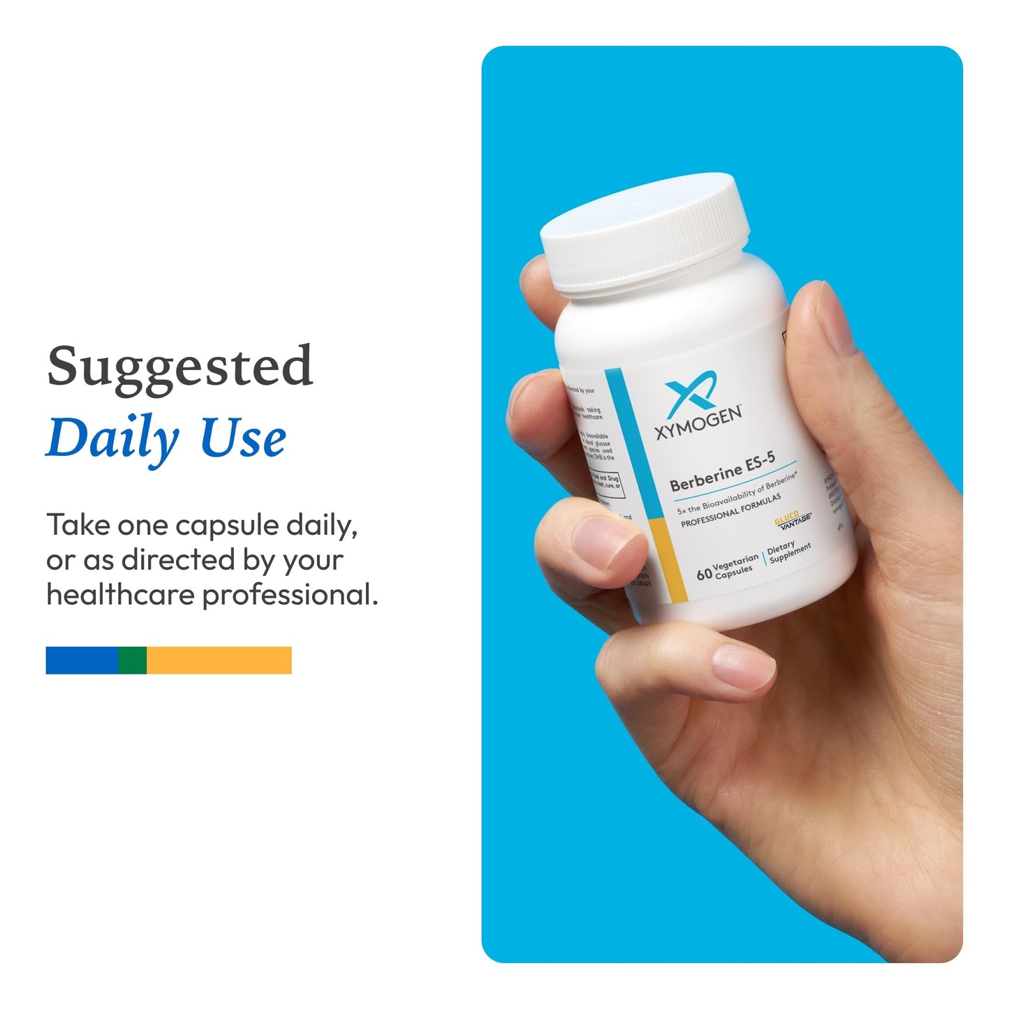 XYMOGEN Berberine ES-5 200 mg Dihydroberberine Capsule 60 Capsules