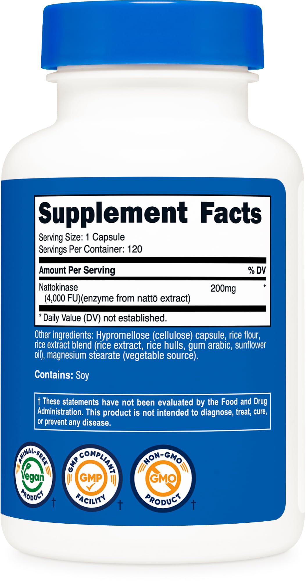 Nutricost Nattokinase (4,000 FU) 120 Capsules
