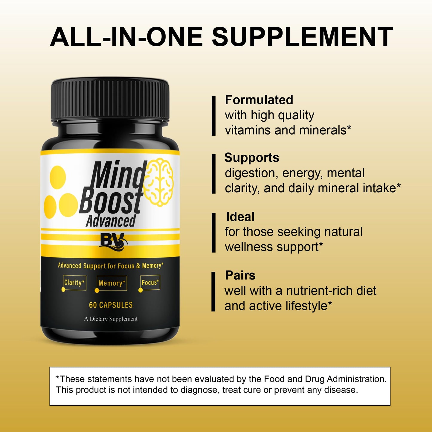 BLUE VIBE Mind Boost 60 Capsules
