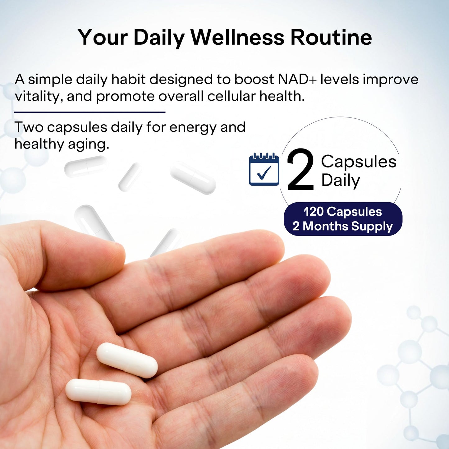 Pharmlitalia Liposomal NAD+ Supplement with Resveratrol Nicotinamide Riboside 1000 mg, NAD Supplements for Women & Men NMN Alternative, 120 Capsules