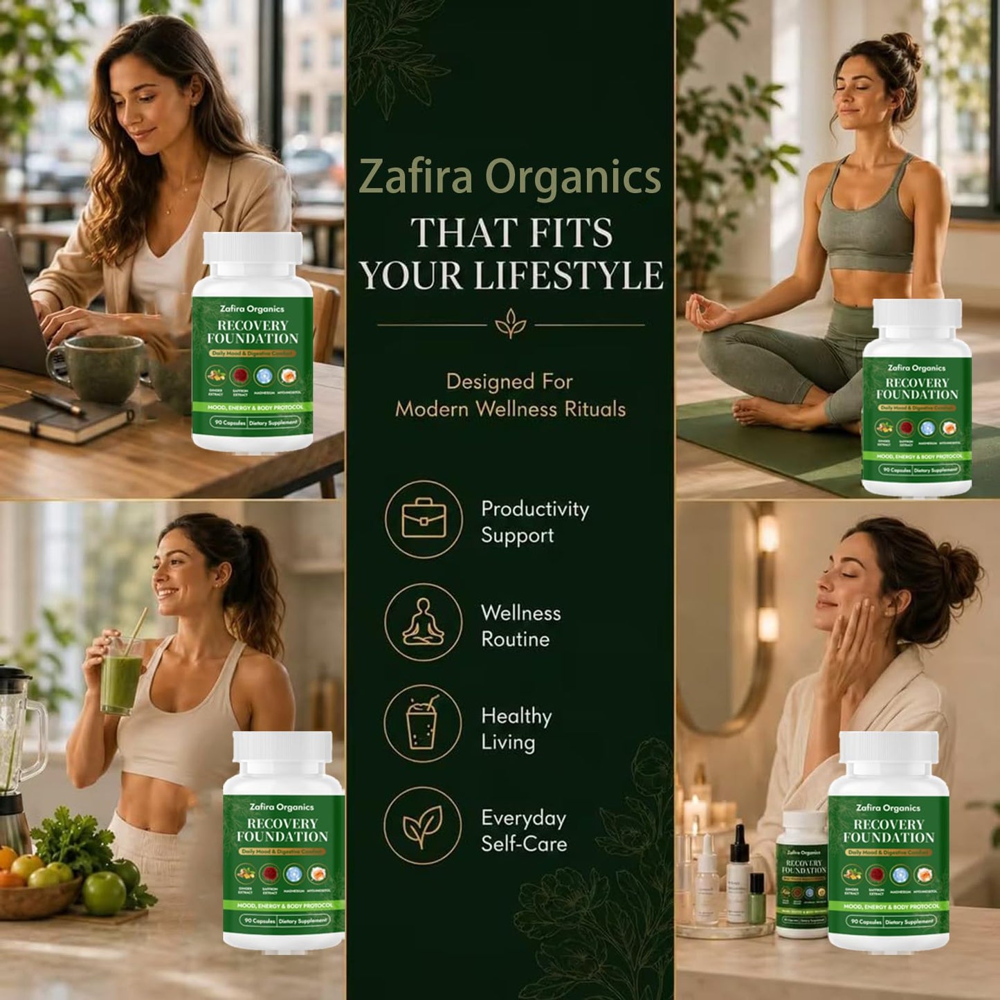 REATIFUL Zafira Saffron Recovery with Saffron Extract 90 Capsules