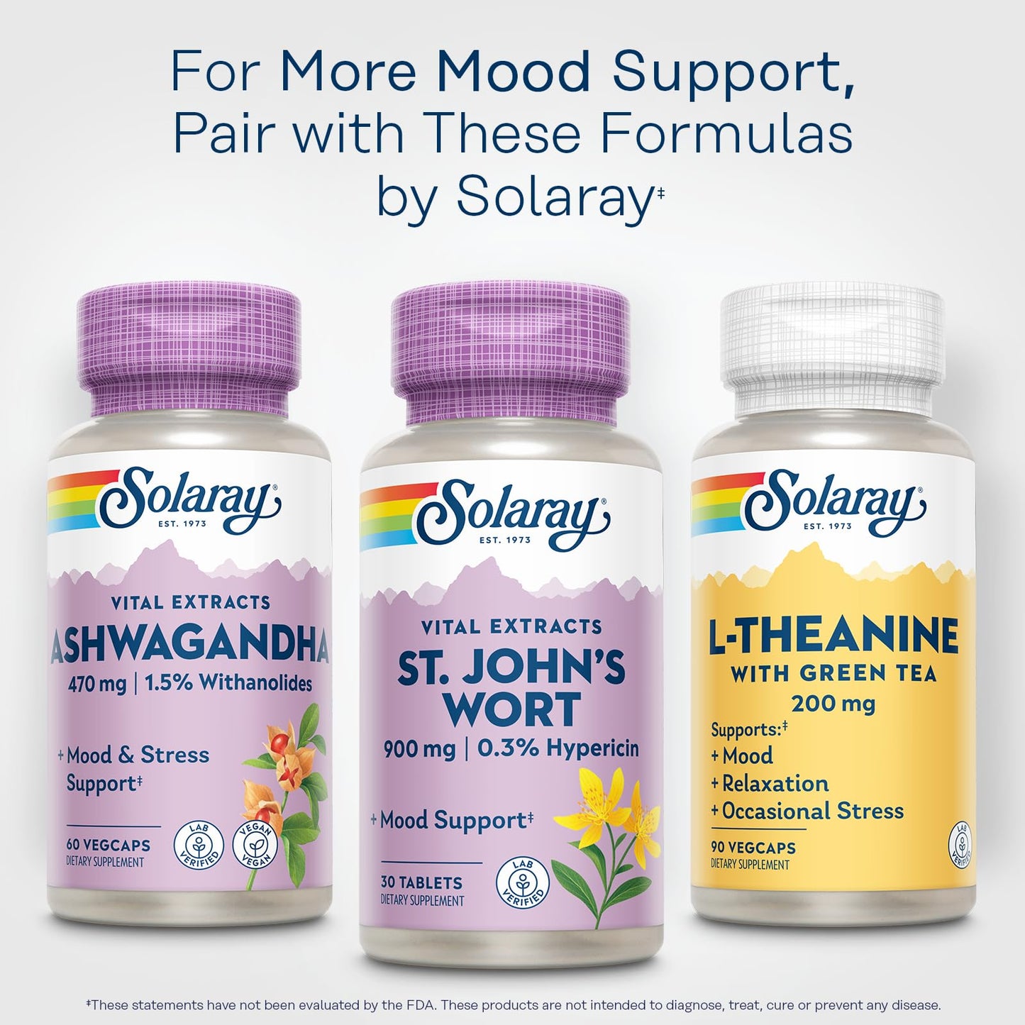 Solaray St John's Wort 900 mg Capsule, 30 Tablets