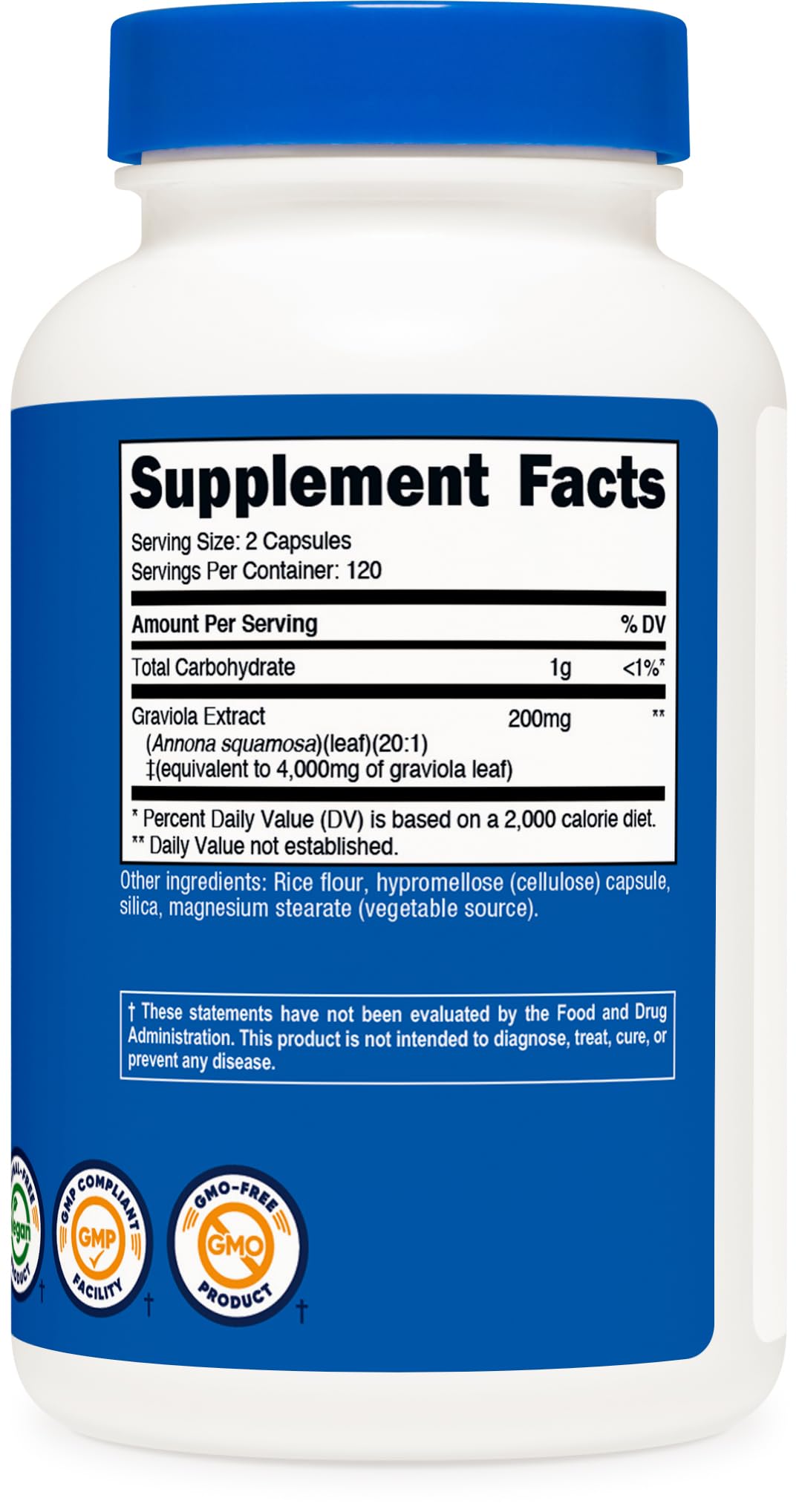 Nutricost Graviola Extract Capsules 240 Count