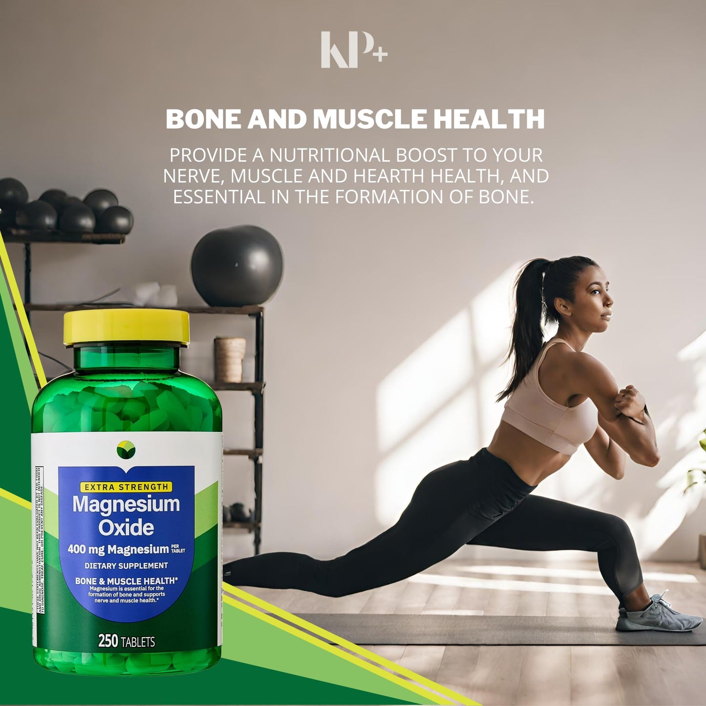 KP+ Magnesium Oxide 400 mg Tablets 250 Count