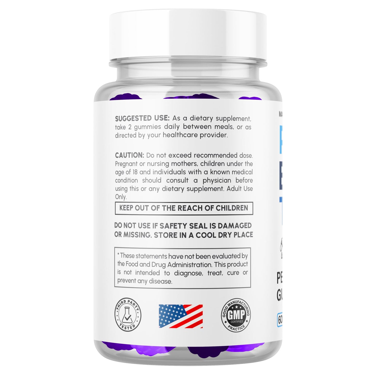 MJO Primo Boost TRT Gummies, 120 Gummies