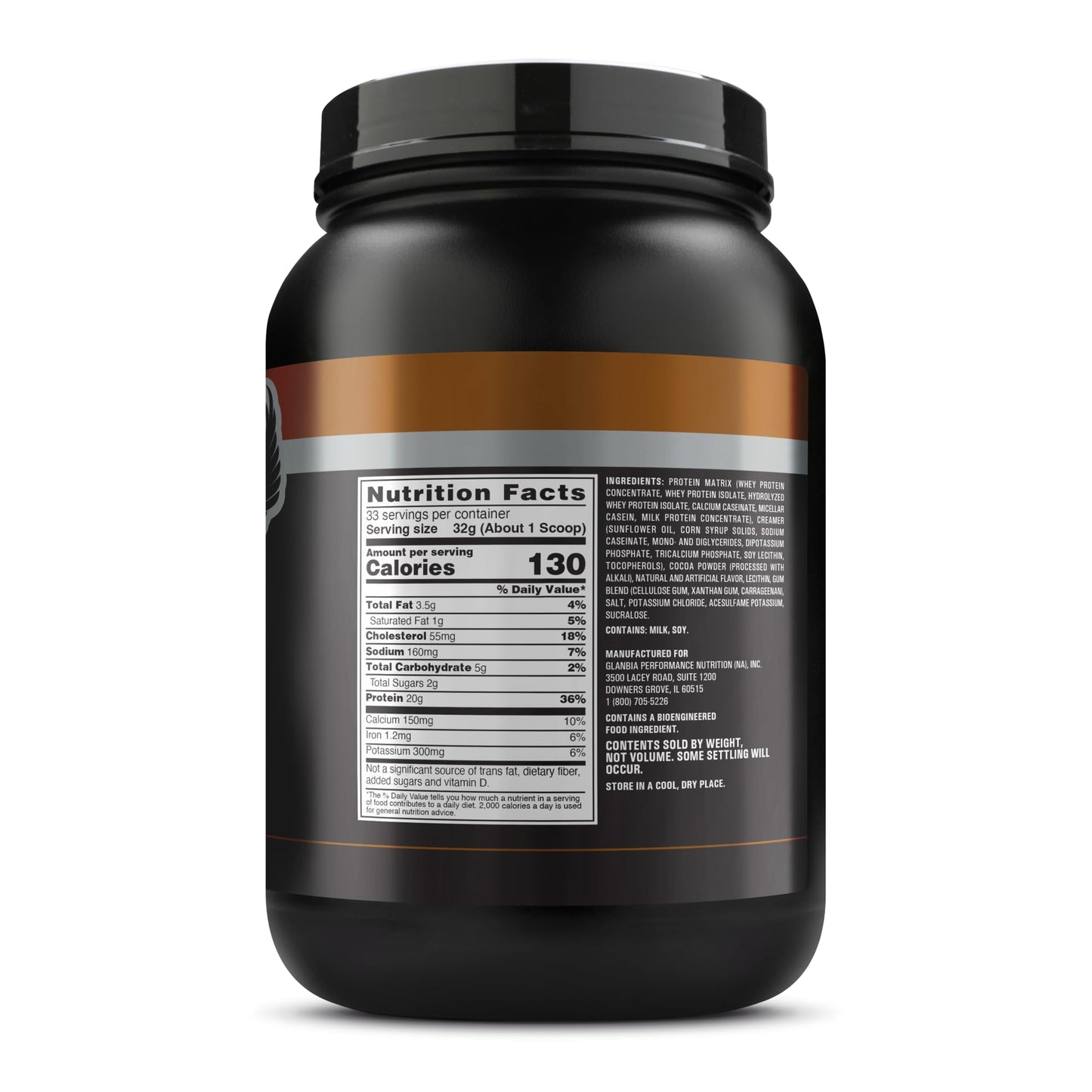 American Body Building Pure Pro Protein Powder, Chocolate, 37.2 Servings
