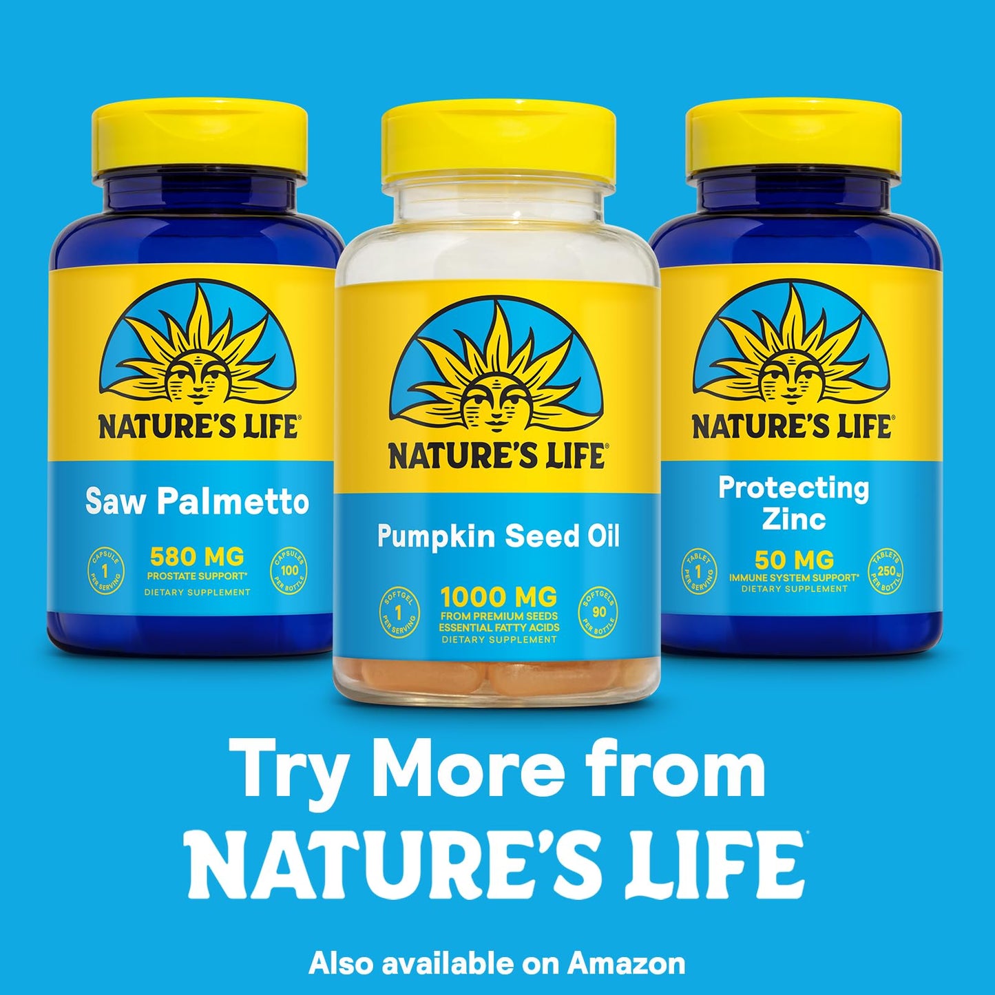 Health From The Sun Nature's Life Pumpkin Seed Oil Supplement Capsules 90 Count