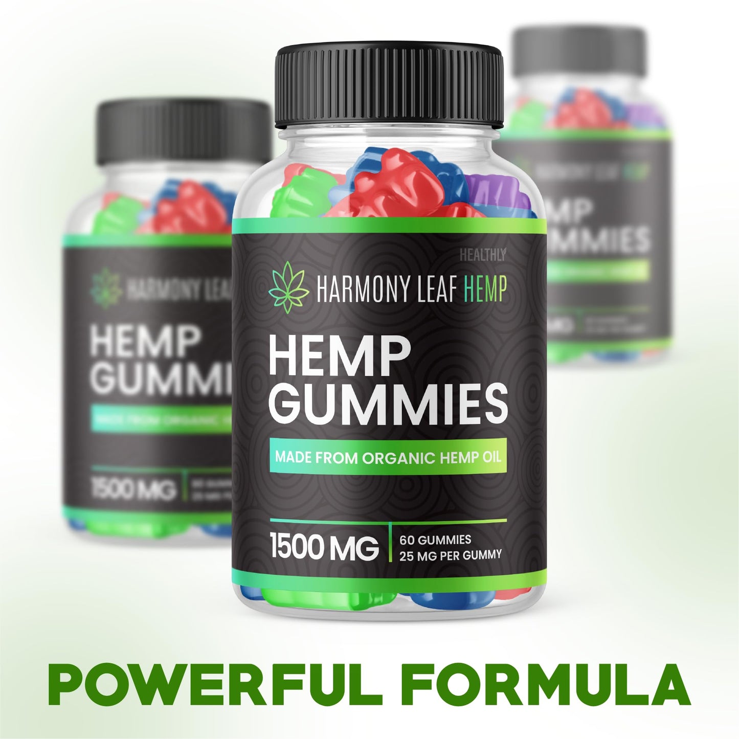 Purvia Harmony Leaf Hemp Gummies, 25 mg per Gummy, 120 Gummies