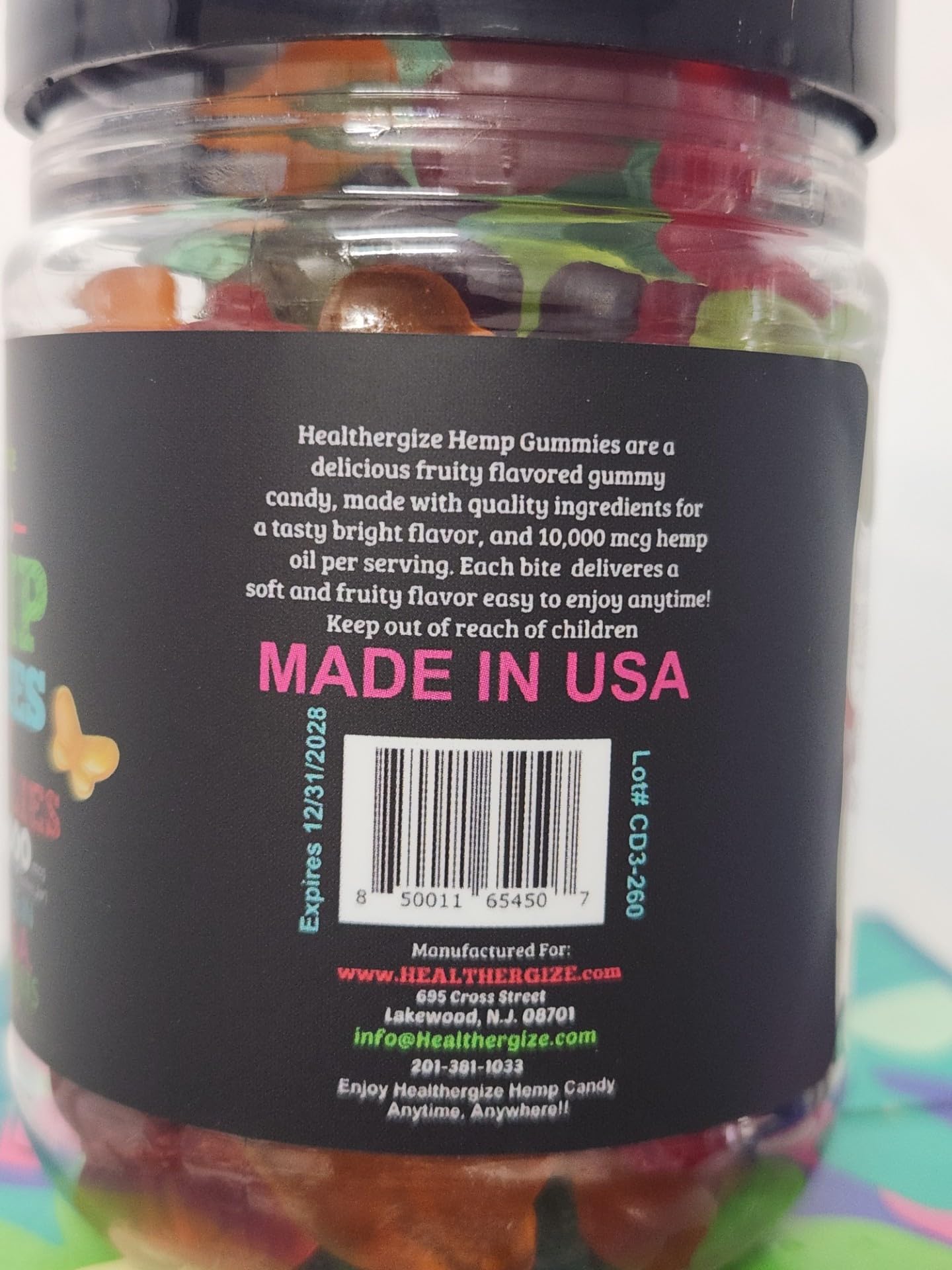 Healthergize Hemp Gummies Tablet 75 Count