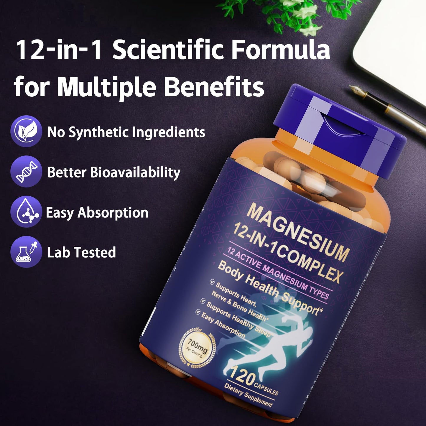 Dr. HR Magnesium Complex Supplement Capsule, 1 Count