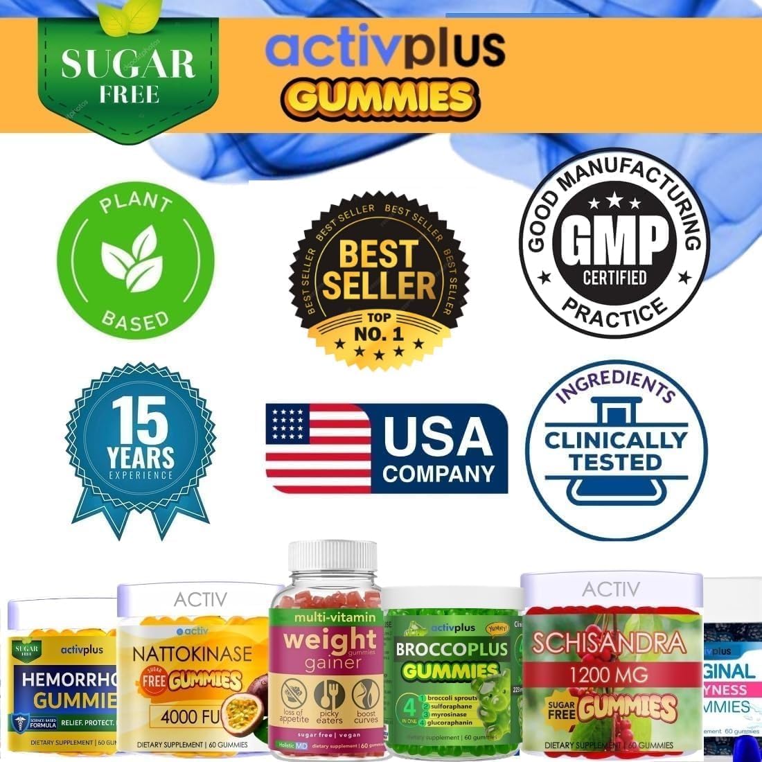 ACTIV PLUS Mastic Gum Stomach Soothe Gummies, 60 Count