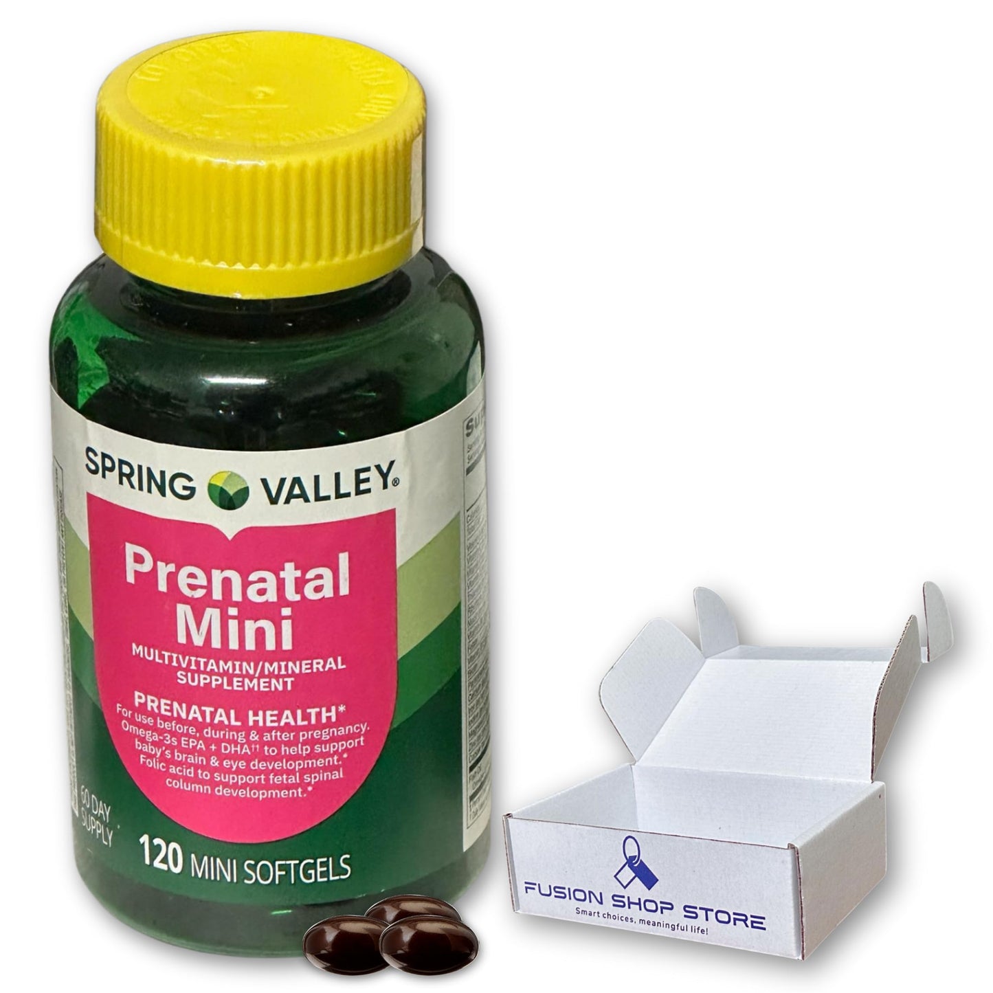 FUSION SHOP STORE Prenatal Vitamins for Women Softgels 120