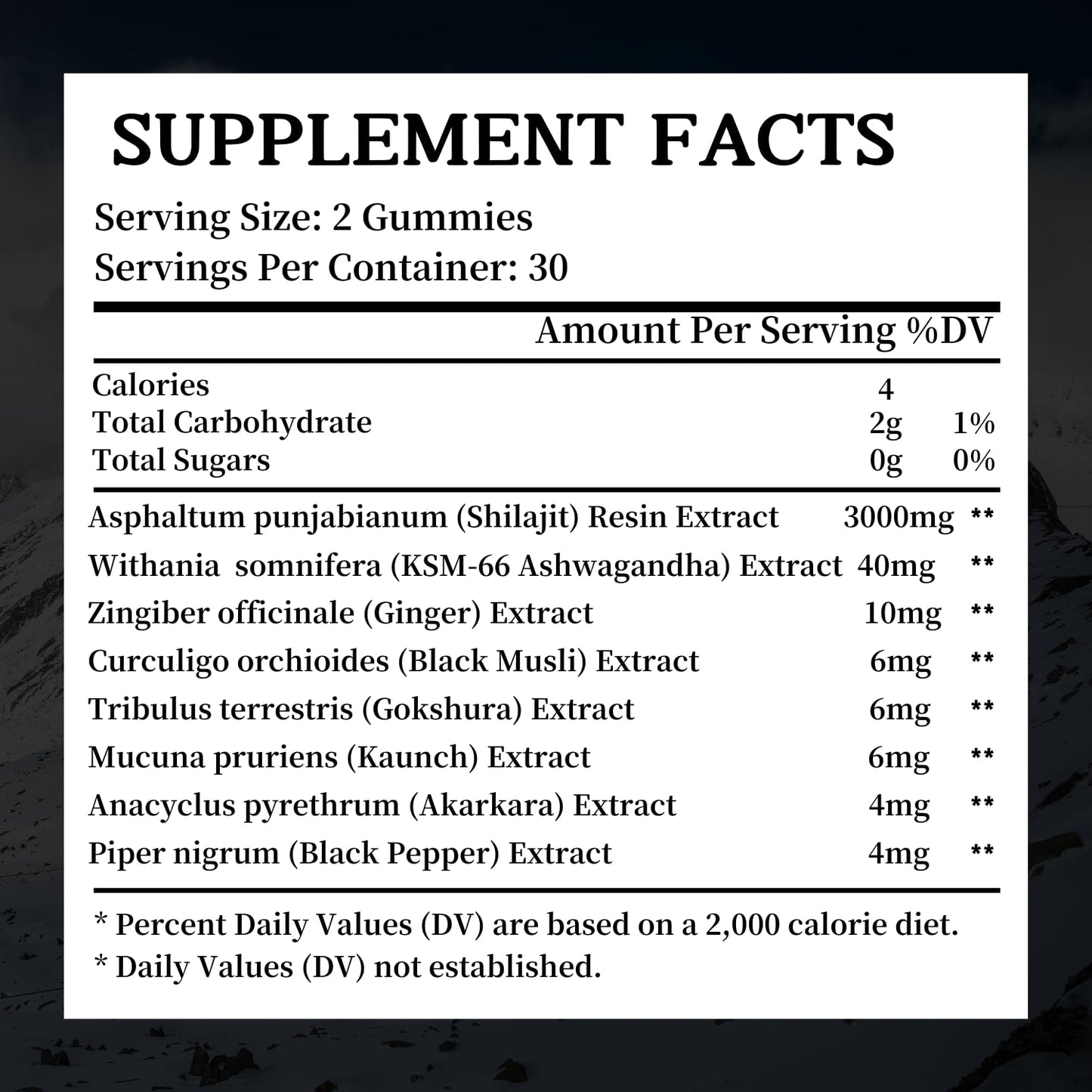 Riyuetian Shilajit Gummies 120 Count