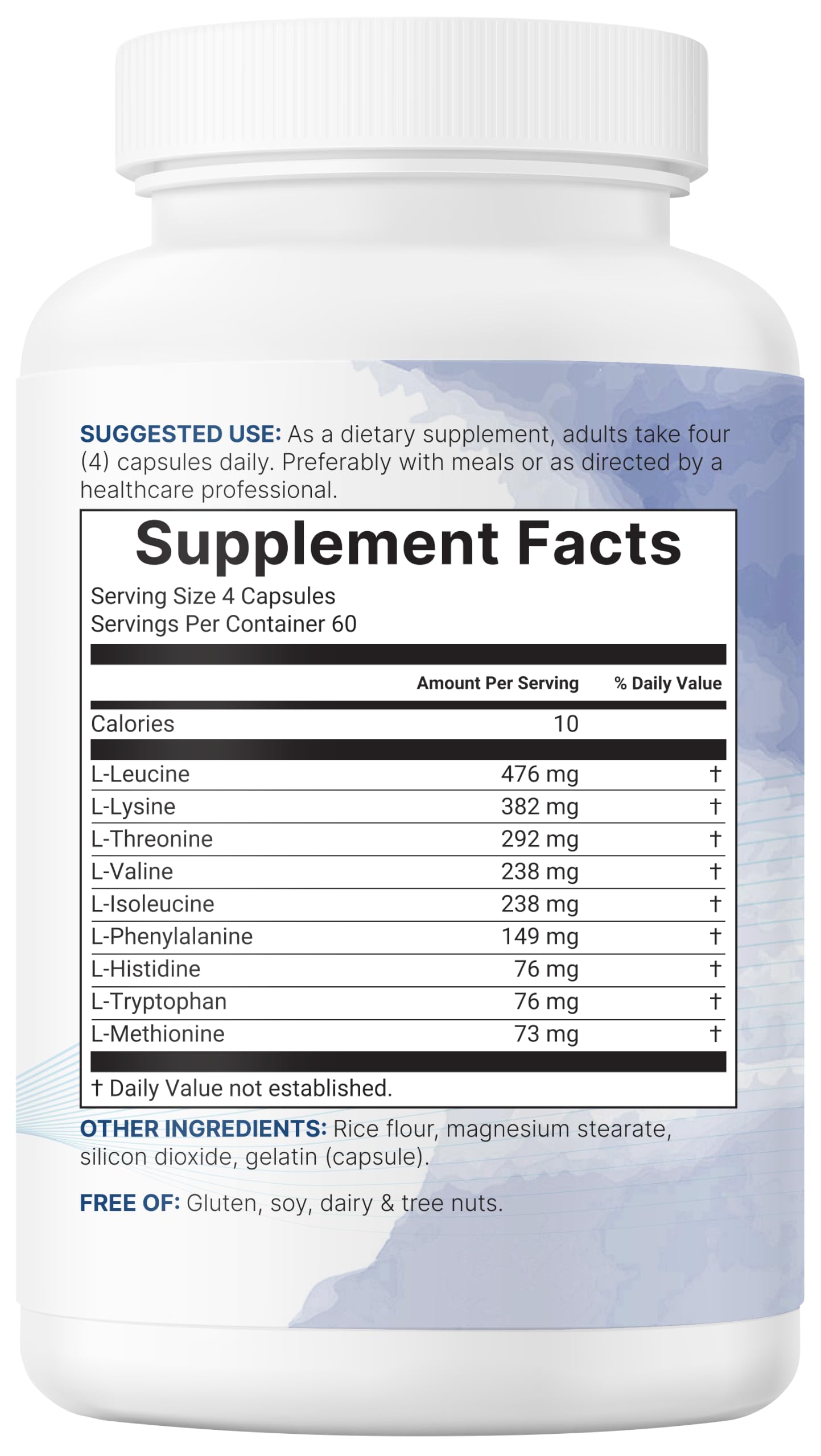 Micro Ingredients Essential Amino Acids Capsules, 240 Count