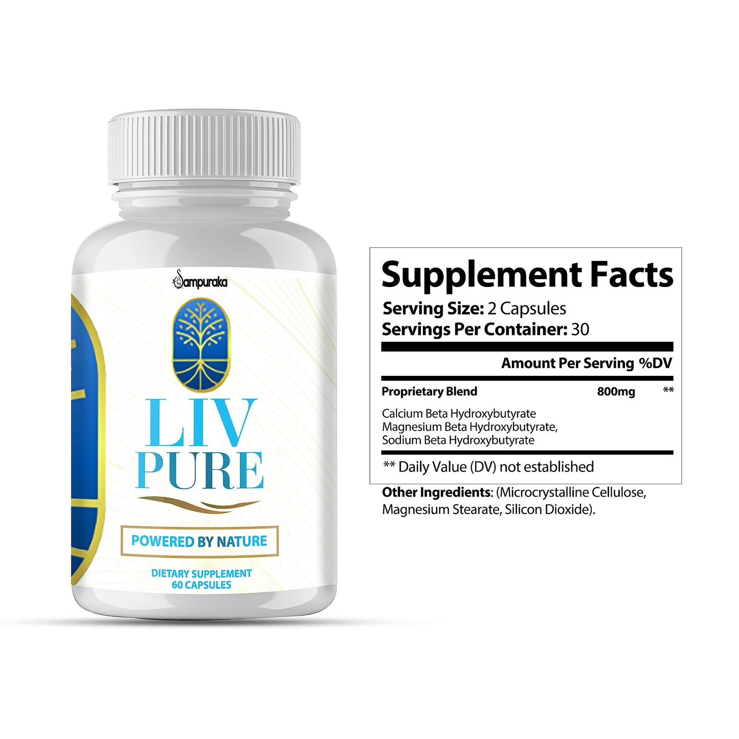 Sampuraka Liv Pure New Advanced Formula Supplement 60 Capsules